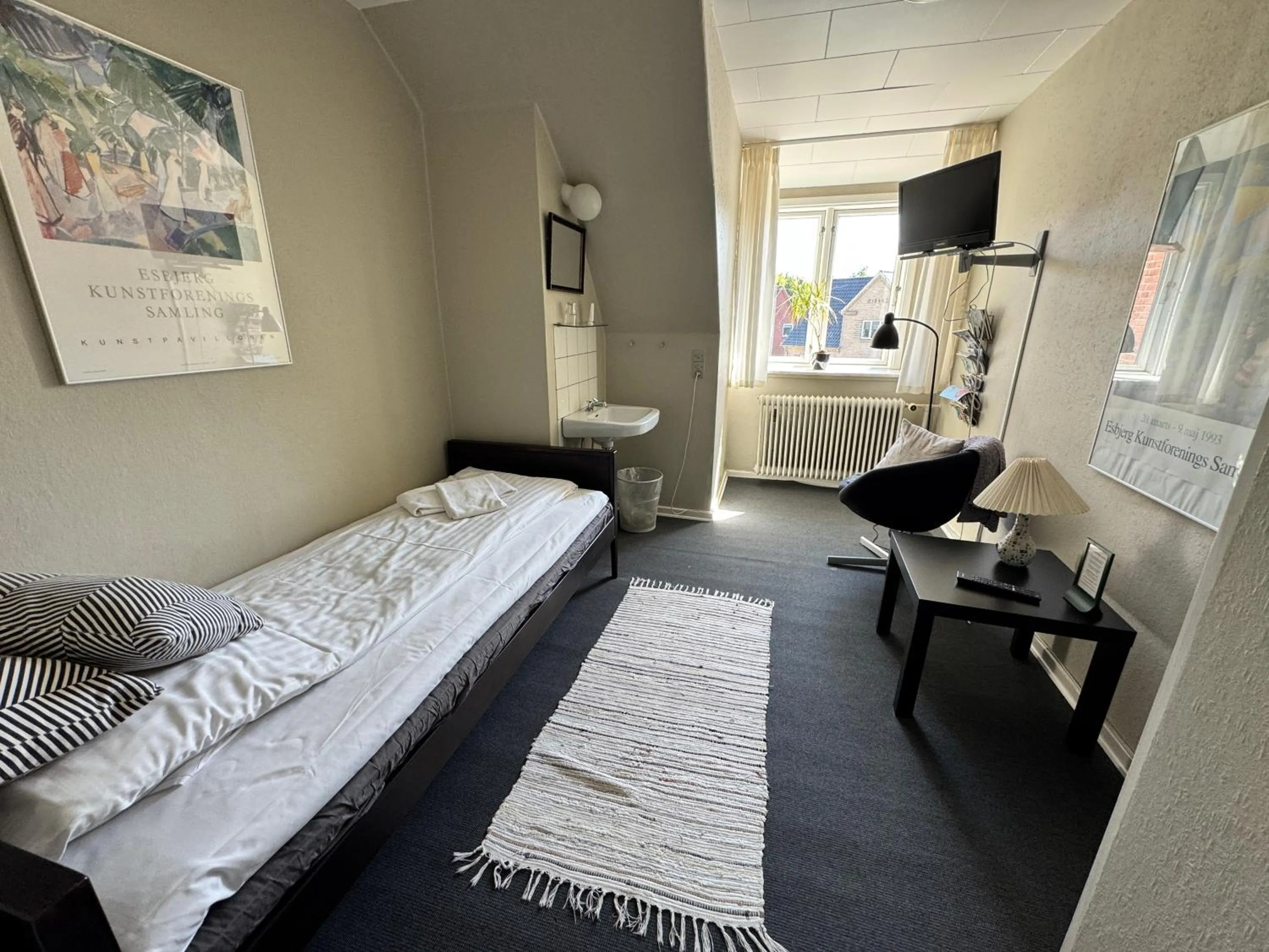 Bed in Gredstedbro Hotel