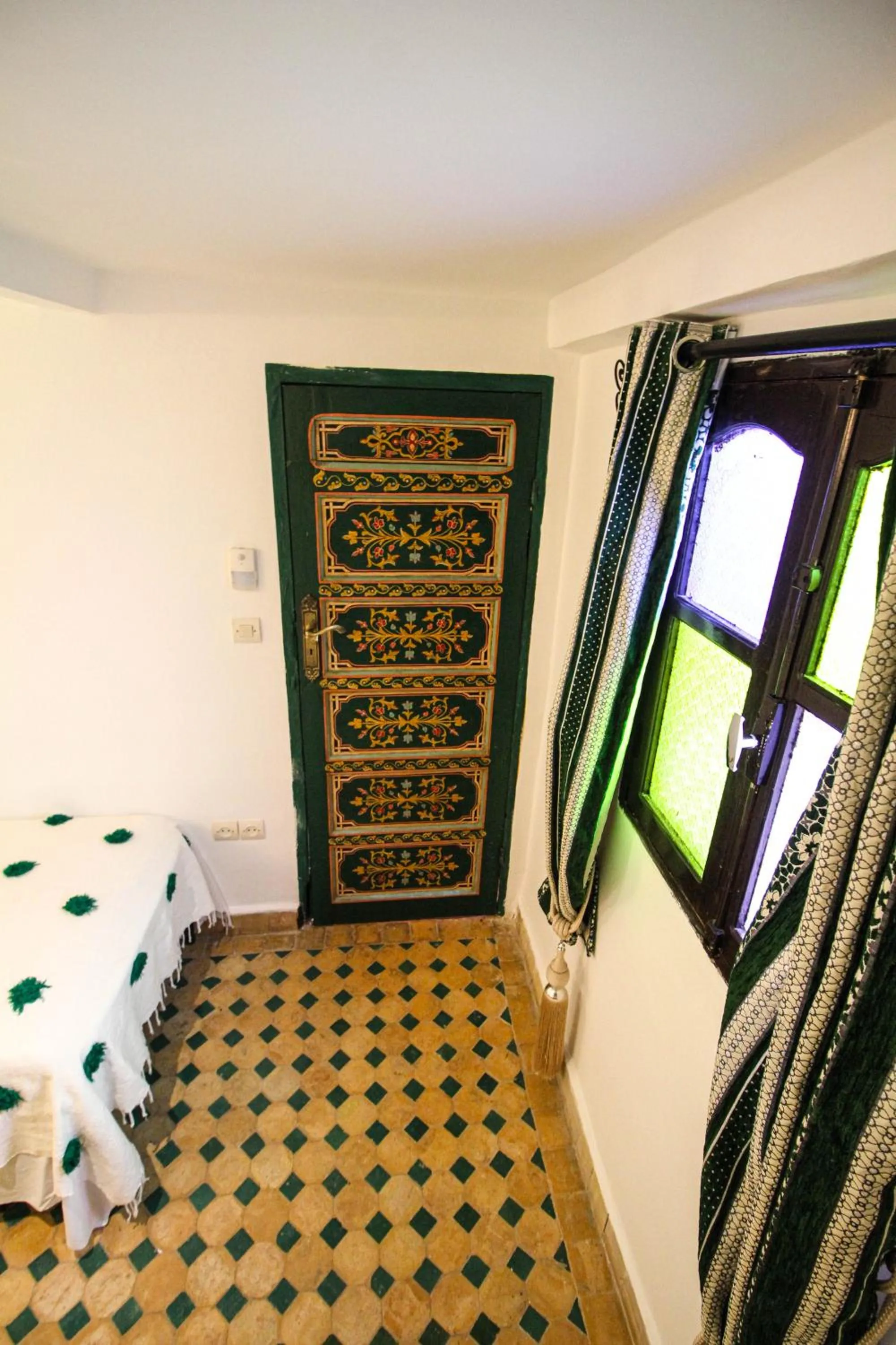 Decorative detail, Bed in Dar Lantana