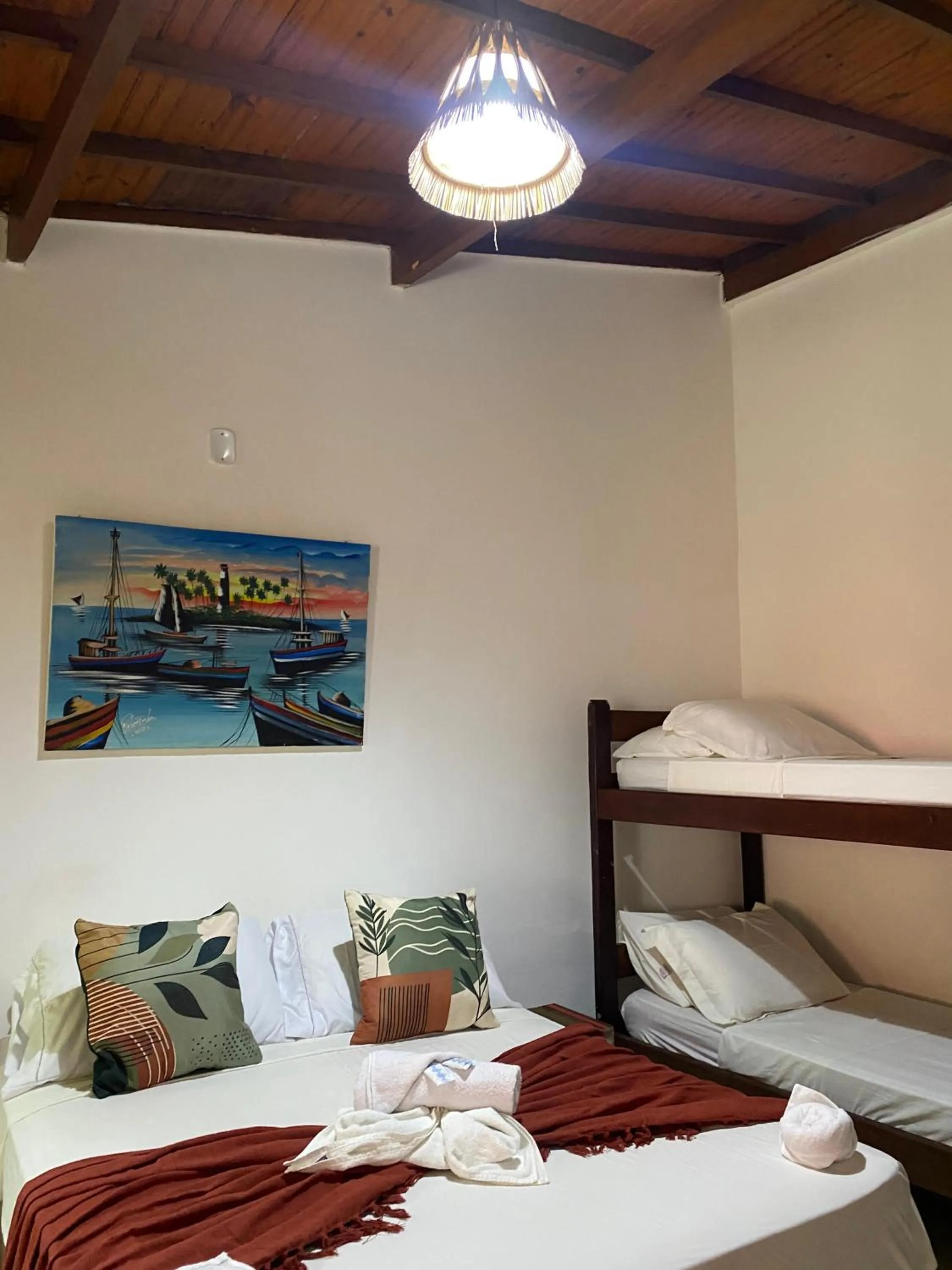 Bed in Pousada Arraial Lua Crescente