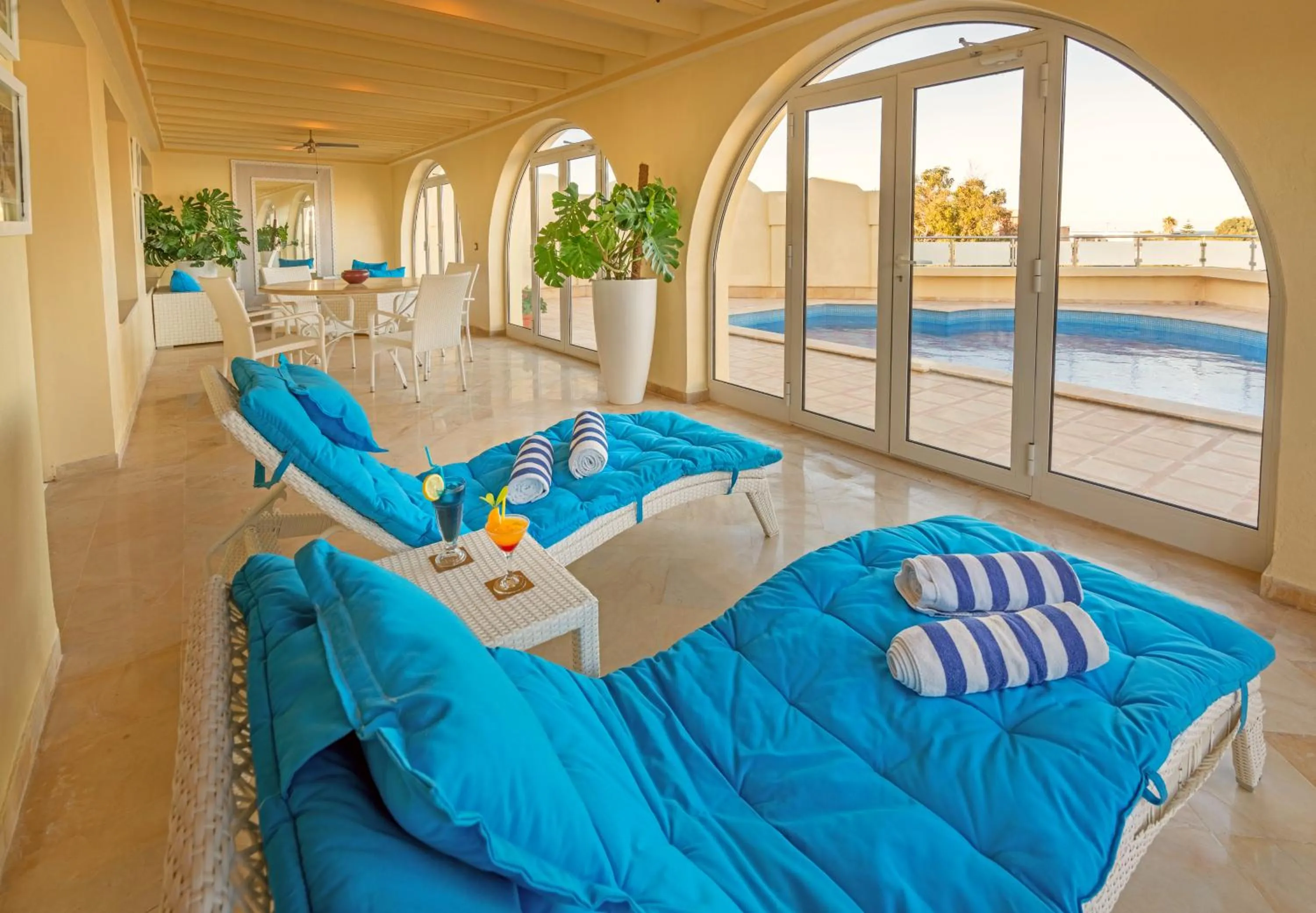 Pool view in Carthage Thalasso Resort