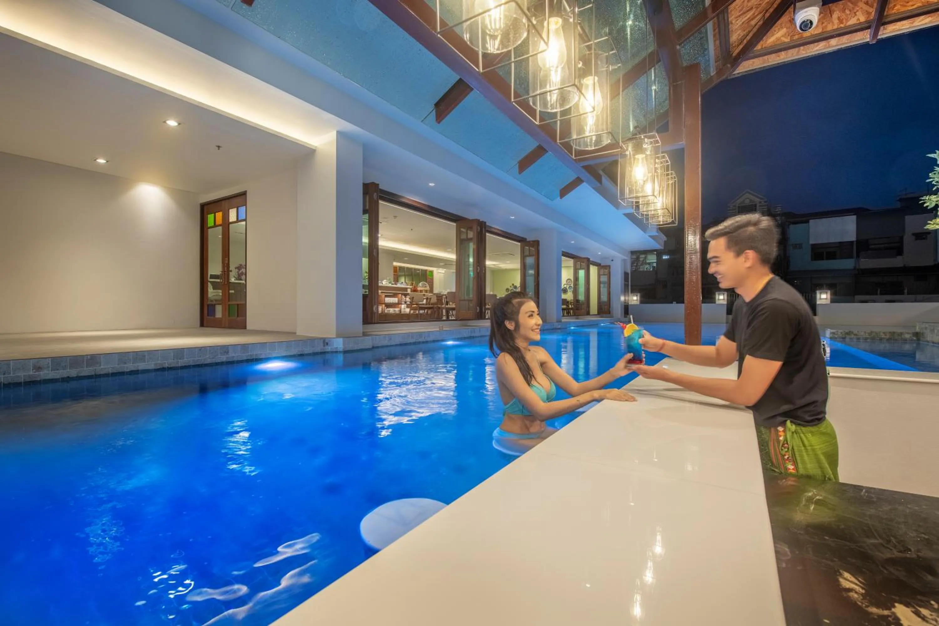 Swimming pool in Monkham Village Hat Yai
