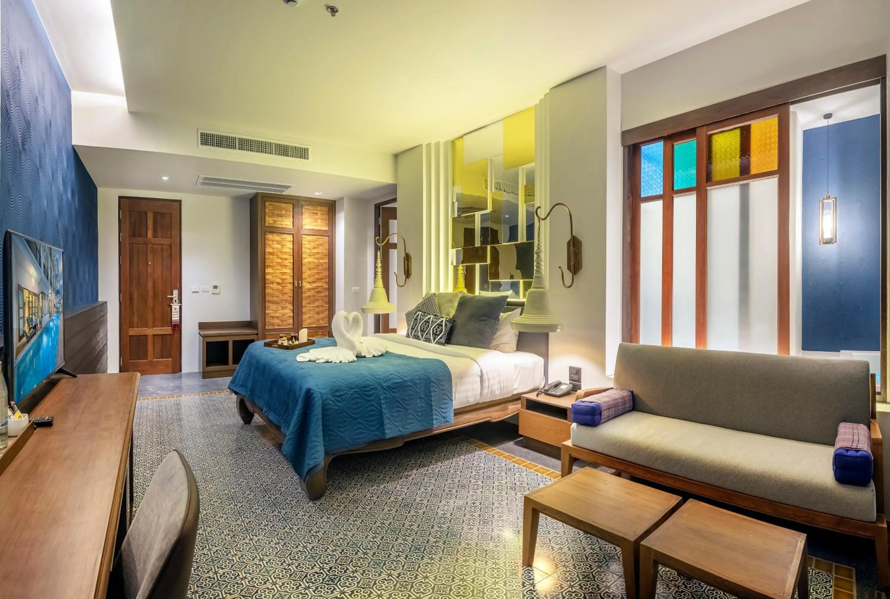 Bedroom, Bed in Monkham Village Hat Yai