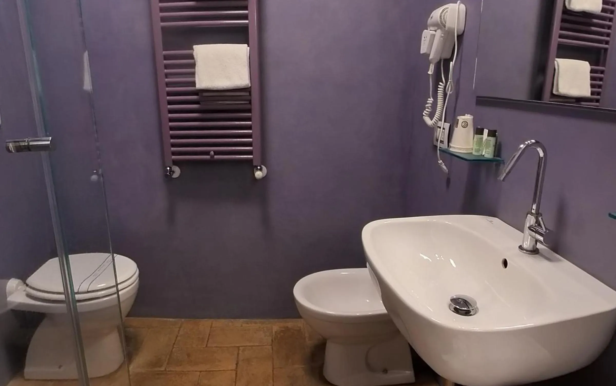 Toilet in Hotel Sorella Luna