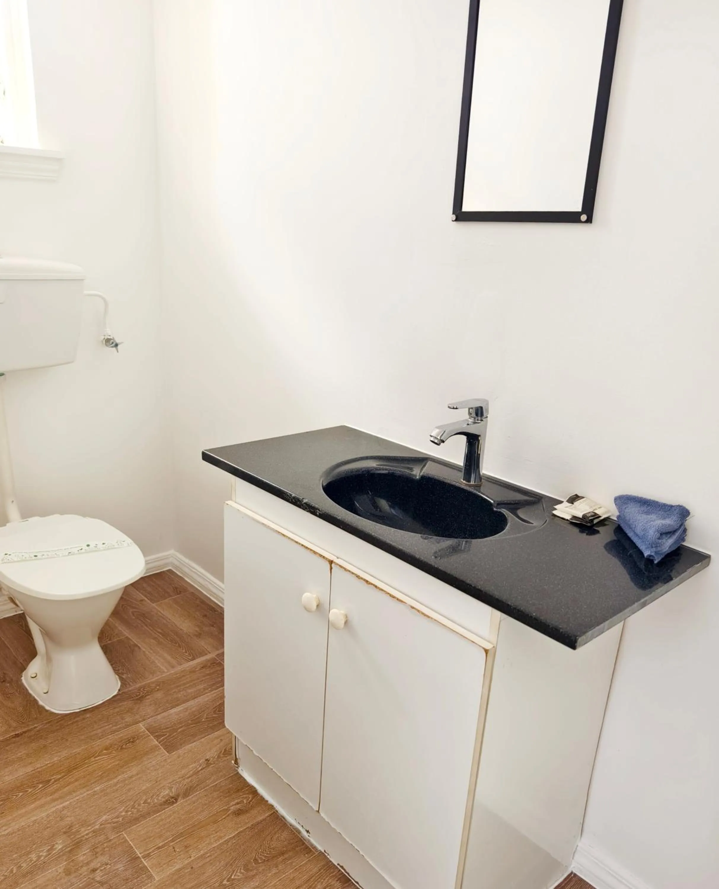 Toilet in Ferry Motel