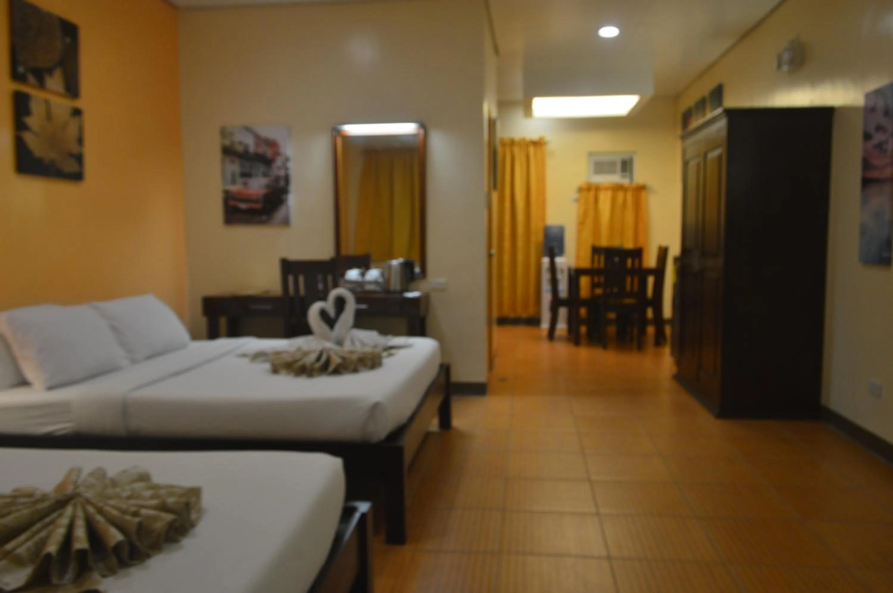 Bed in Sea Garden Resort Iloilo