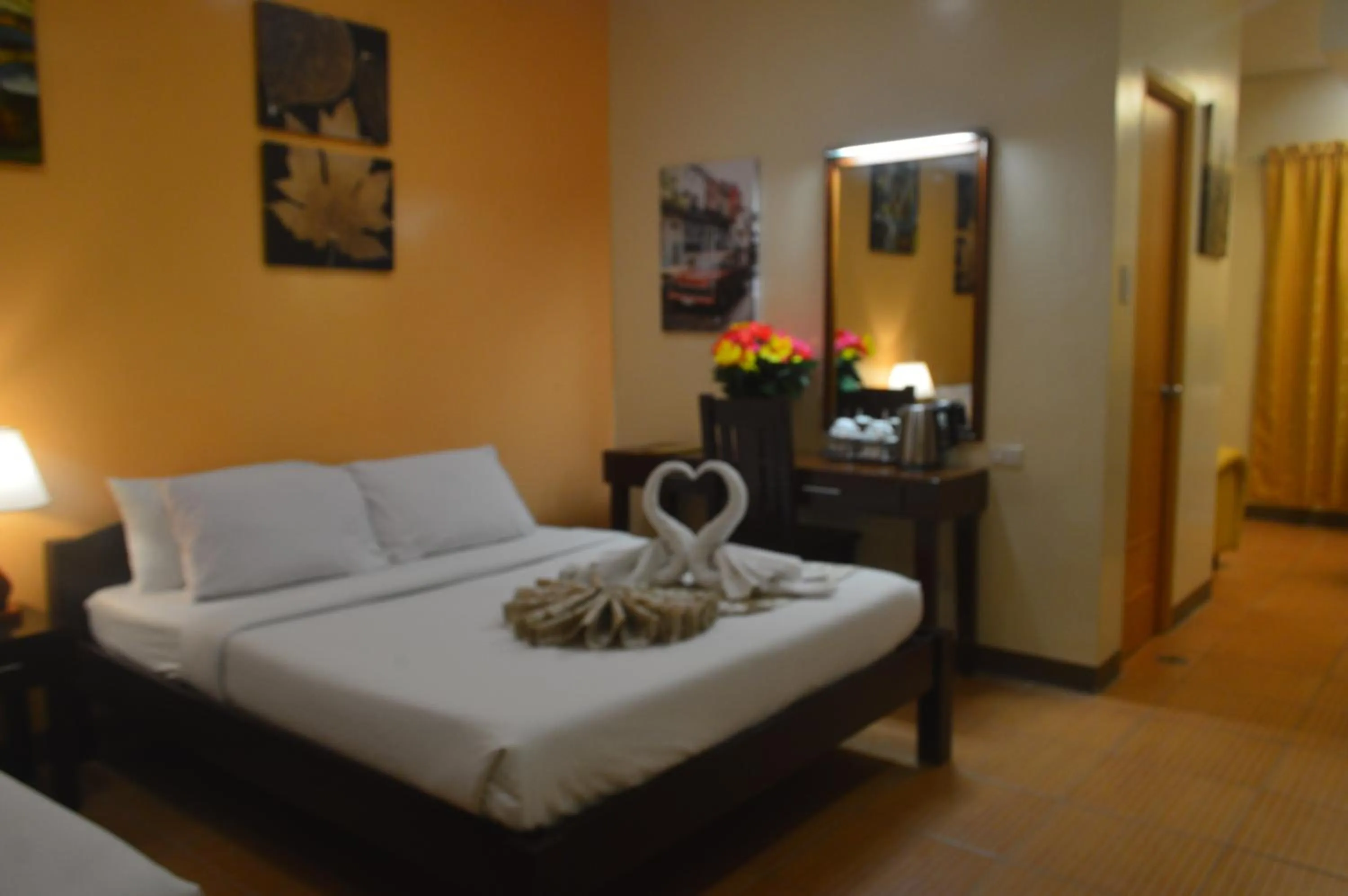 Bed in Sea Garden Resort Iloilo