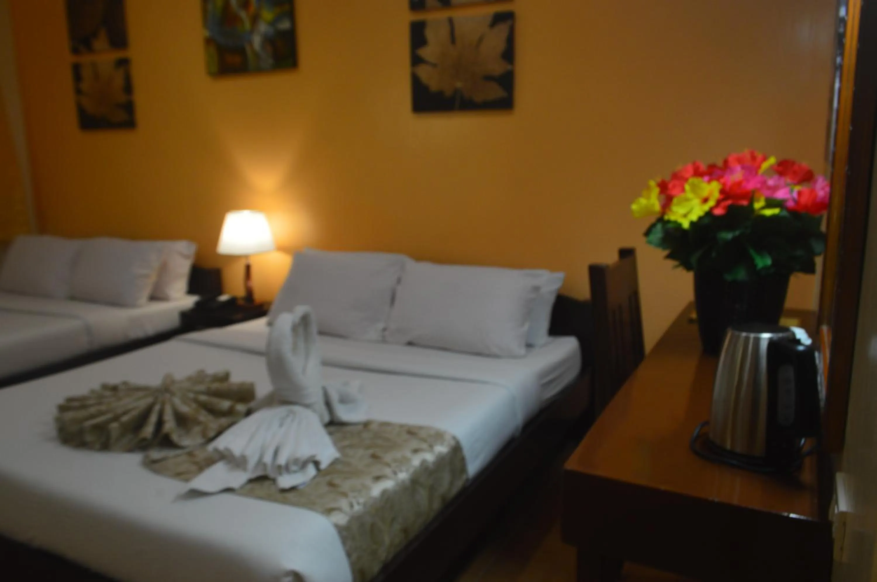 Bed in Sea Garden Resort Iloilo