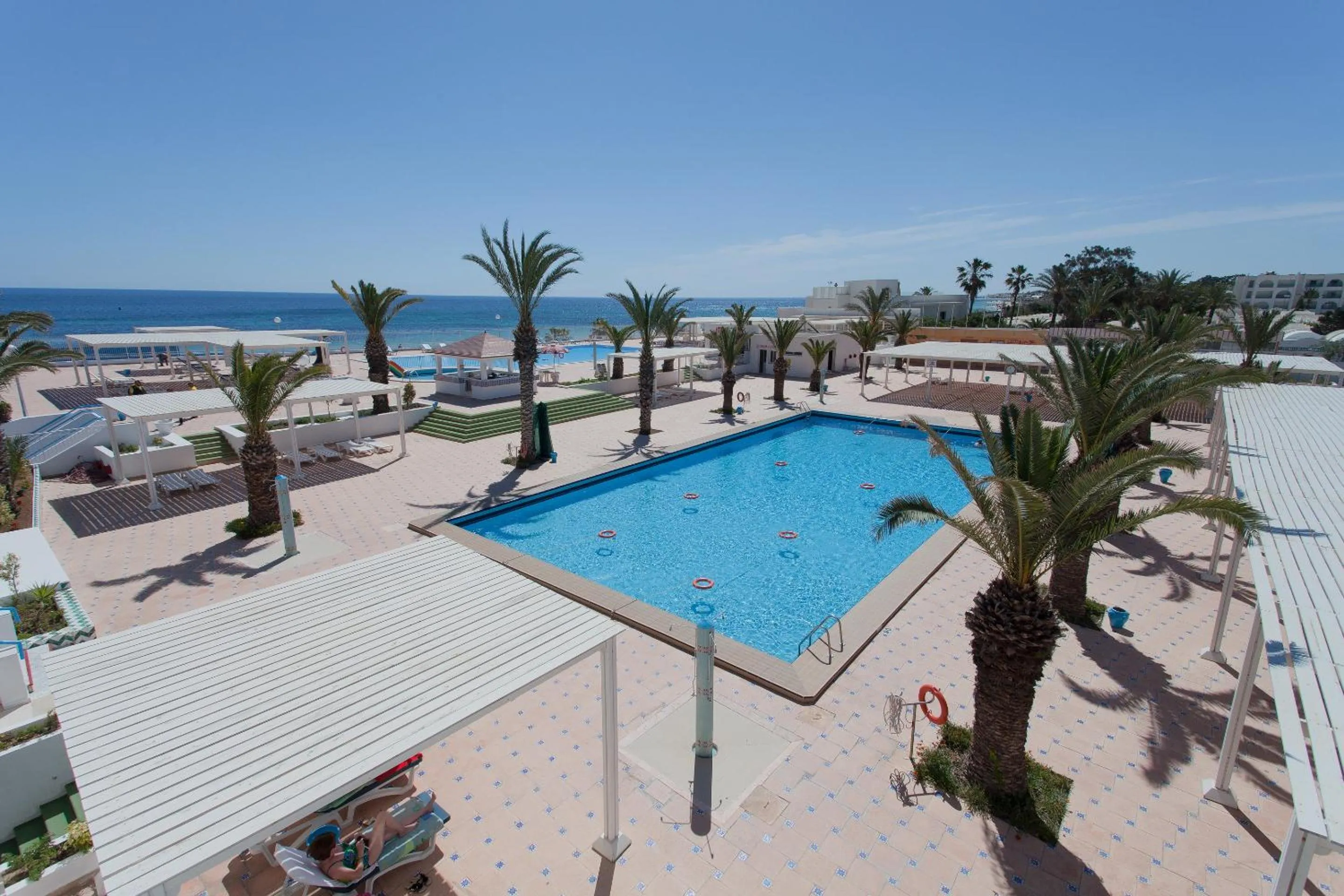 Pool view in El Mouradi Club Selima