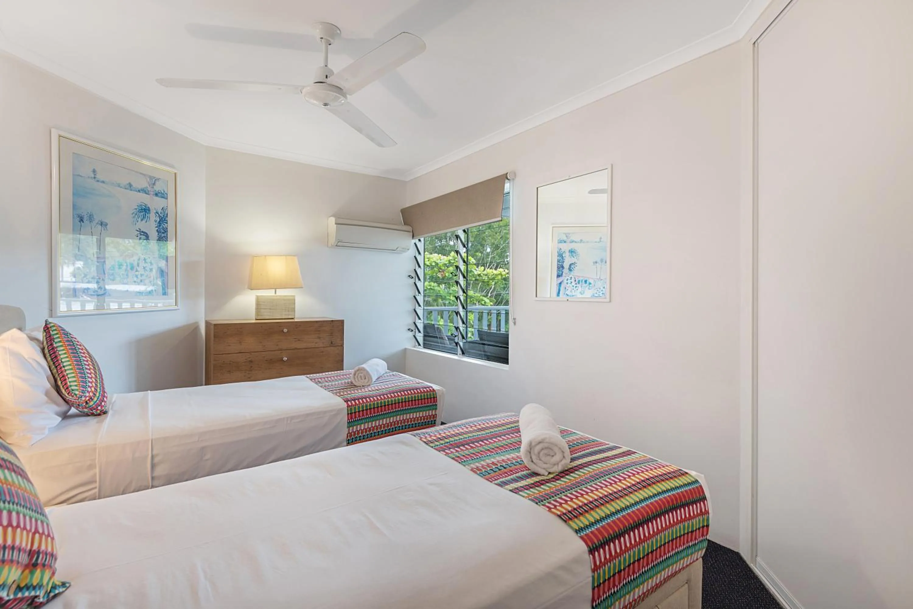 Bed in Outrigger Apartments Port Douglas