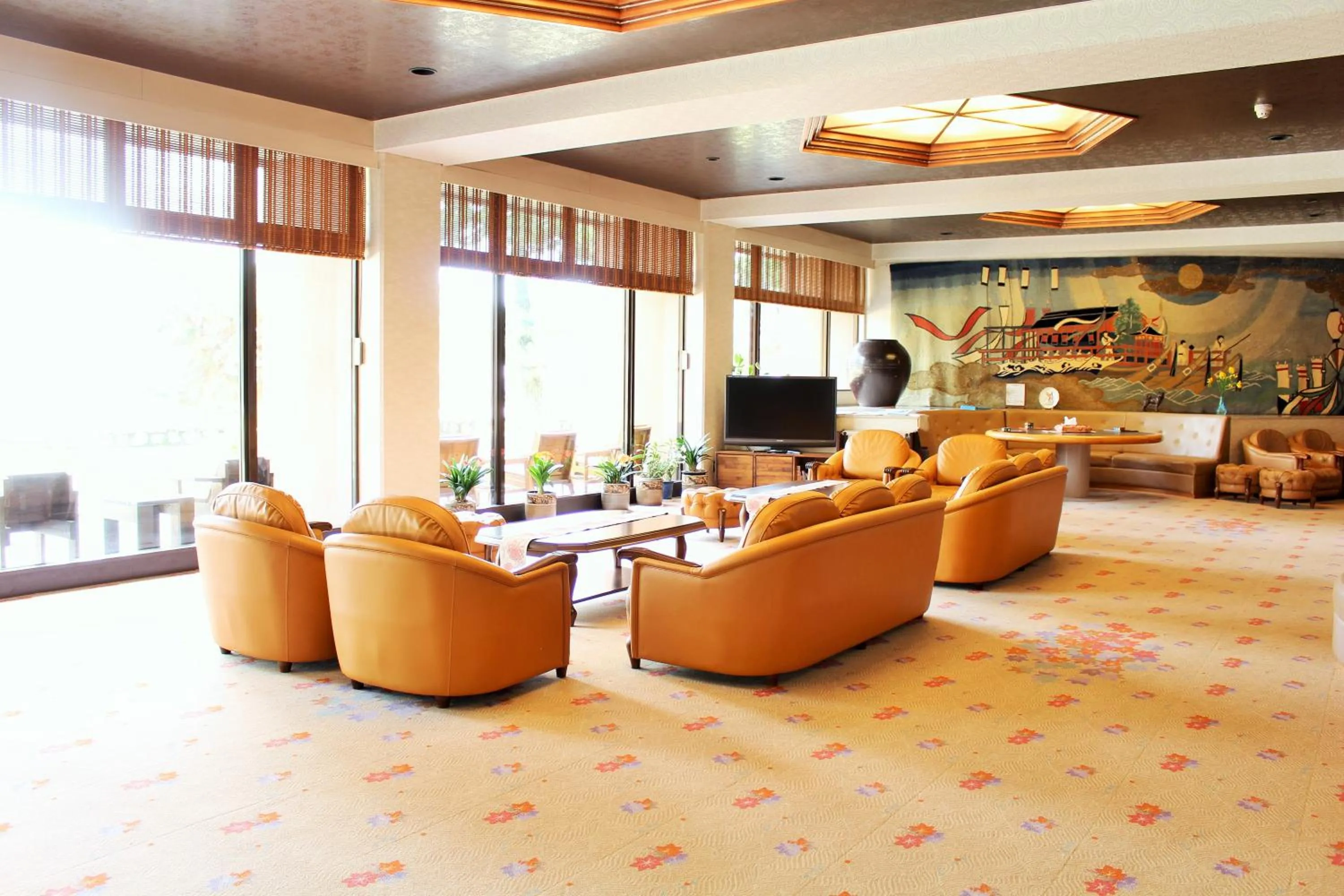 Lobby or reception in Miyajima Seaside Hotel