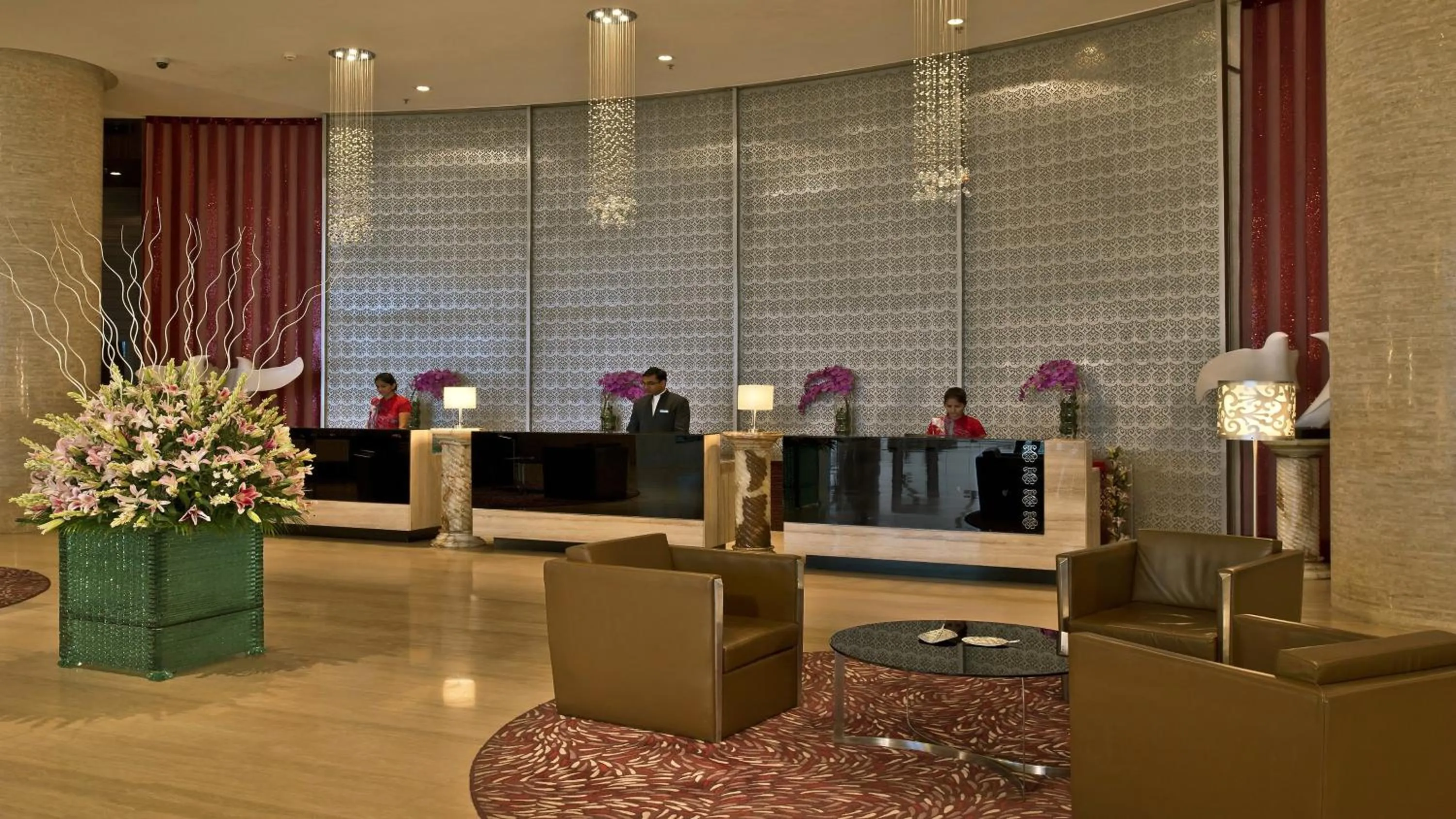 Lobby or reception in Holiday Inn Chandigarh Panchkula, an IHG Hotel