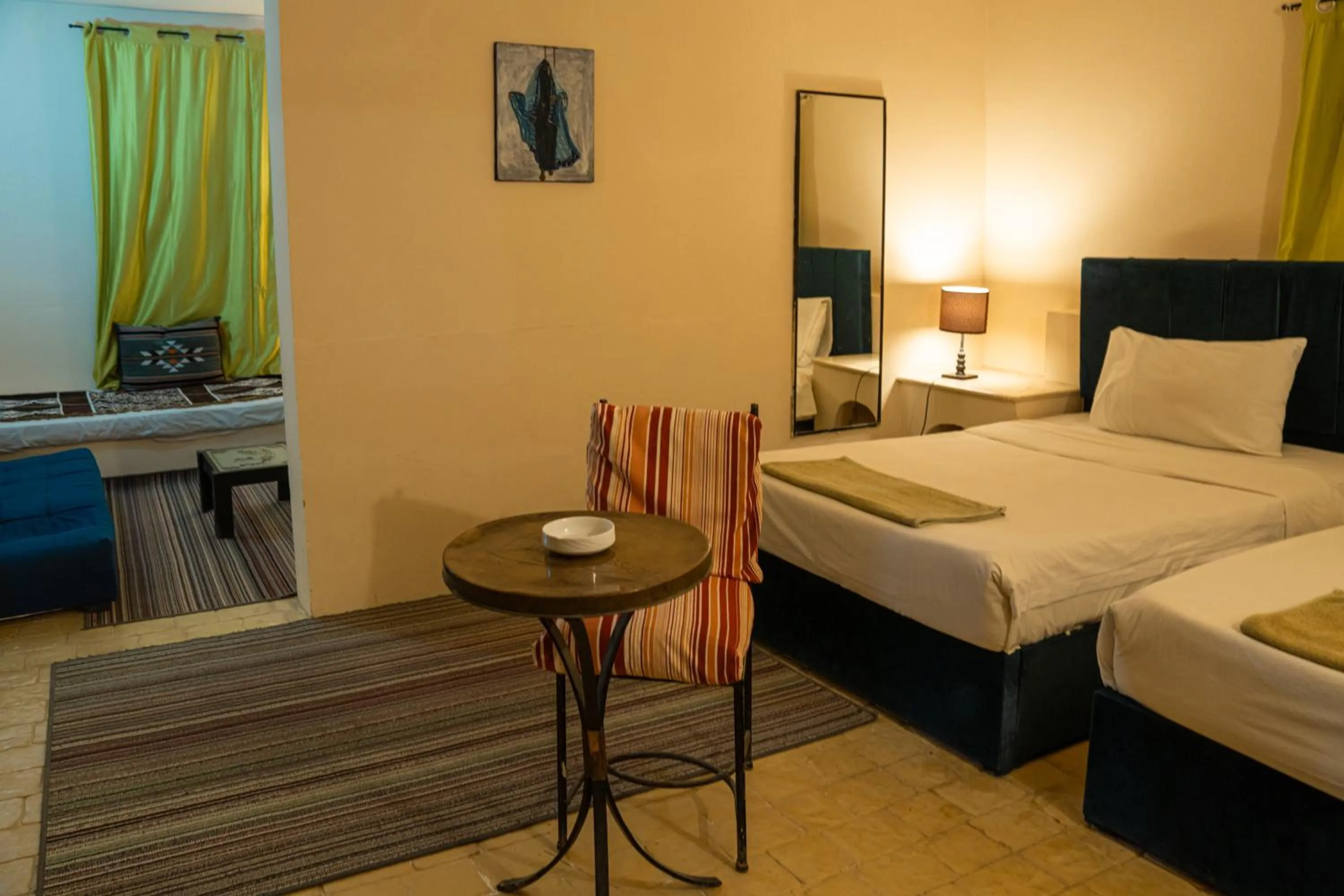 Bed in Siwa Shali Resort