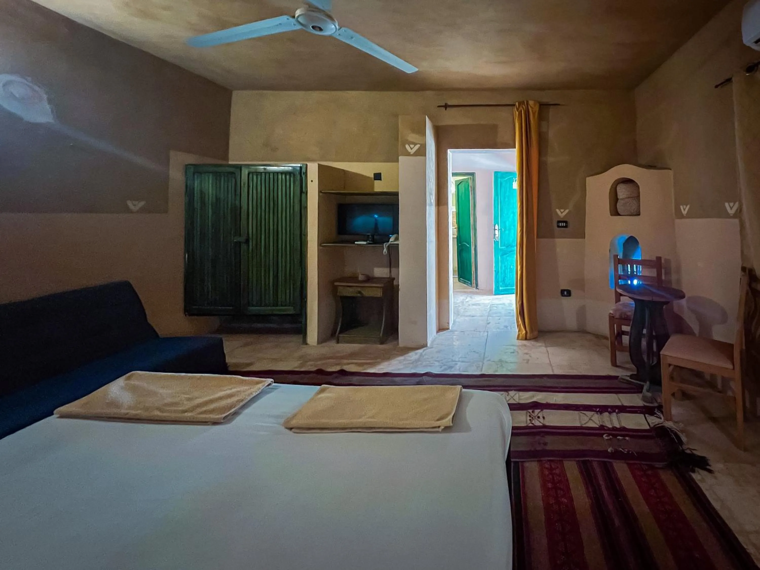 Bed in Siwa Shali Resort