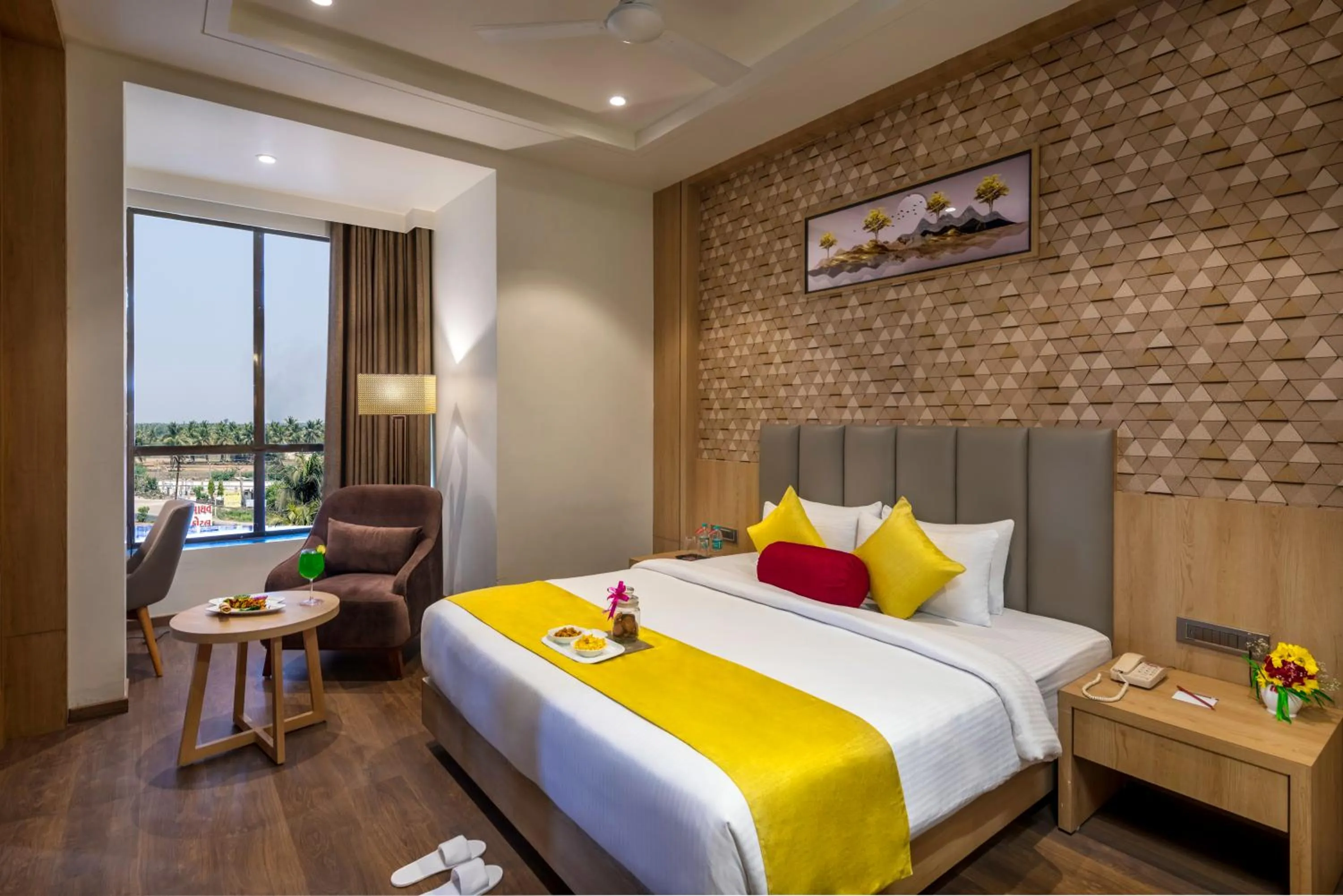 Photo of the whole room, Bed in Lords Inn Somnath