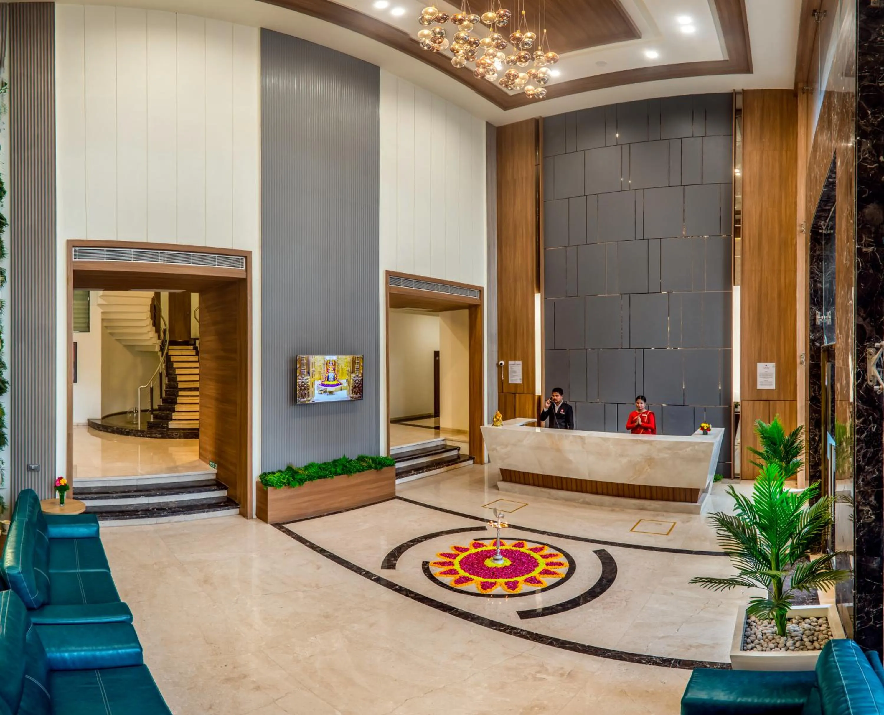 Lobby or reception in Lords Inn Somnath