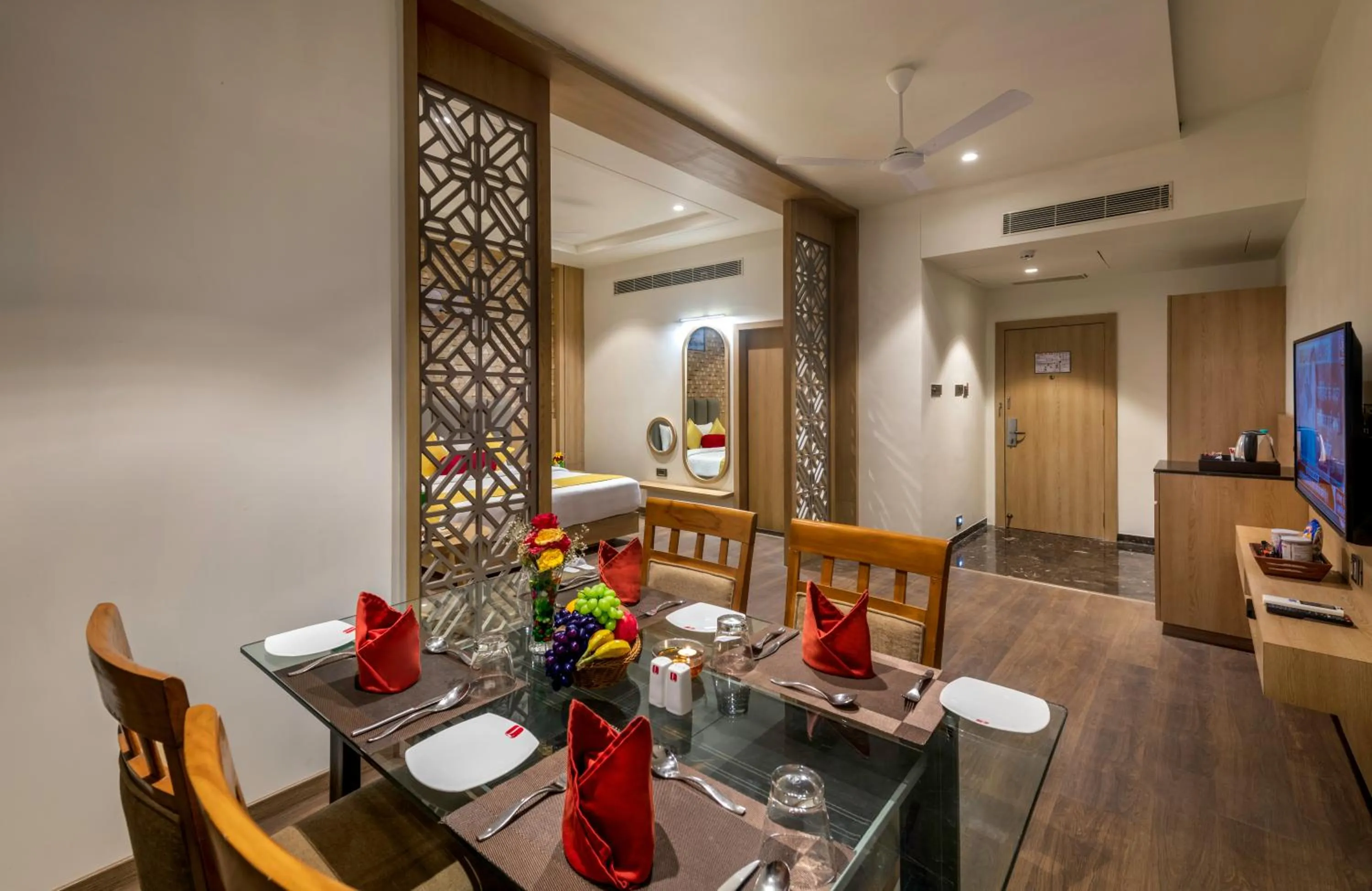 Dining area in Lords Inn Somnath