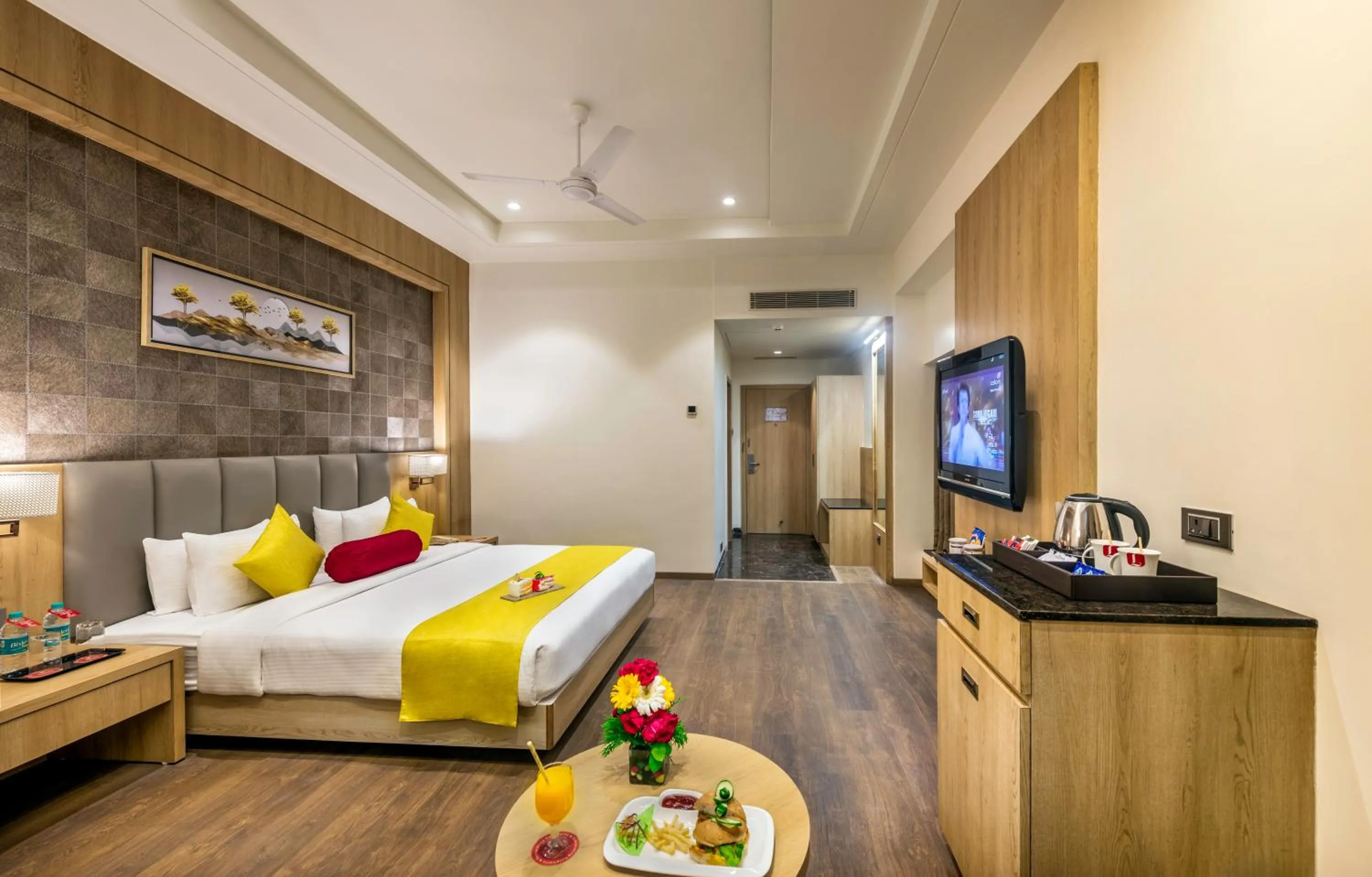 Photo of the whole room, Bed in Lords Inn Somnath