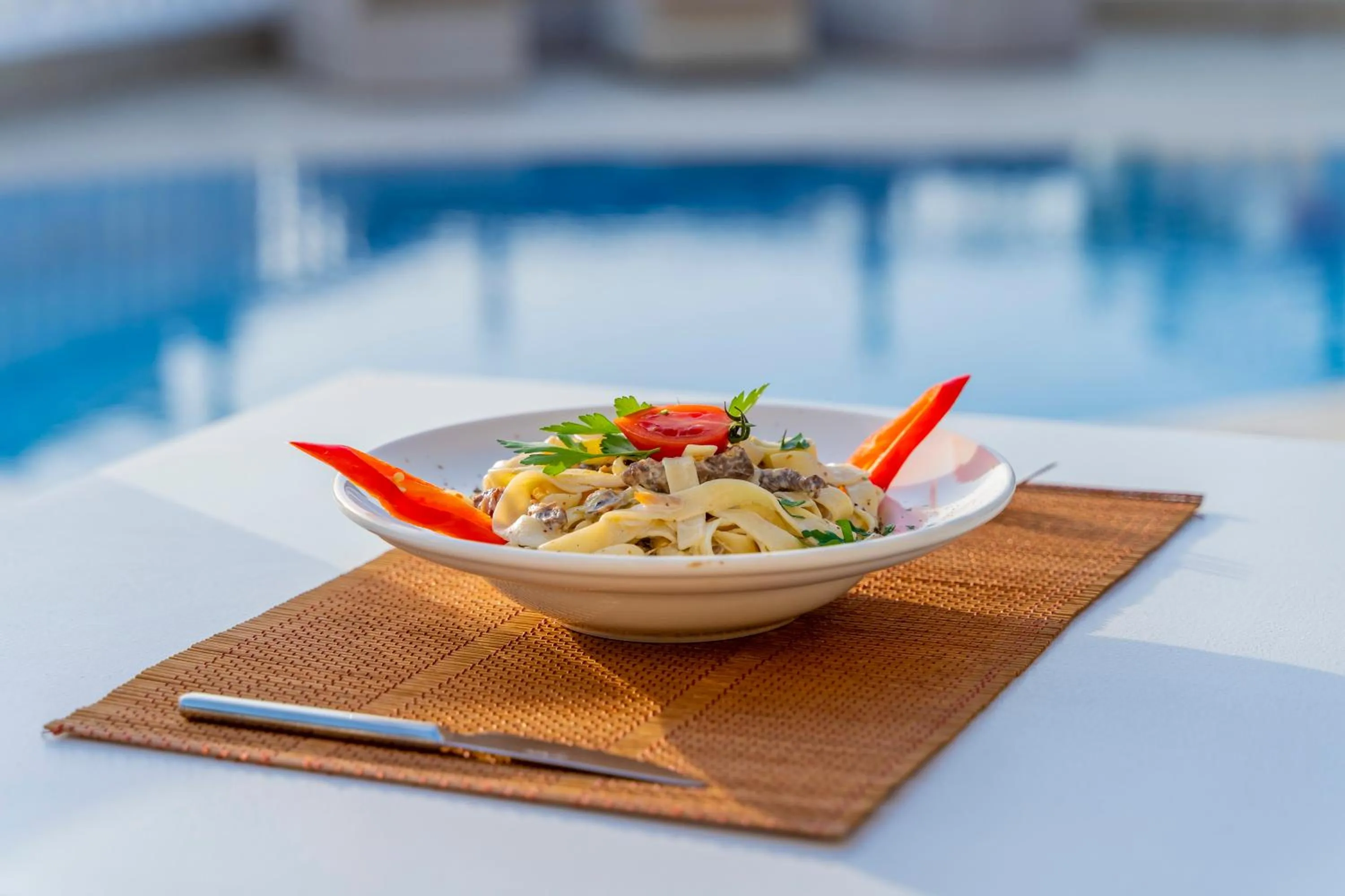 Food, Swimming Pool in Queen Boutique Hotel