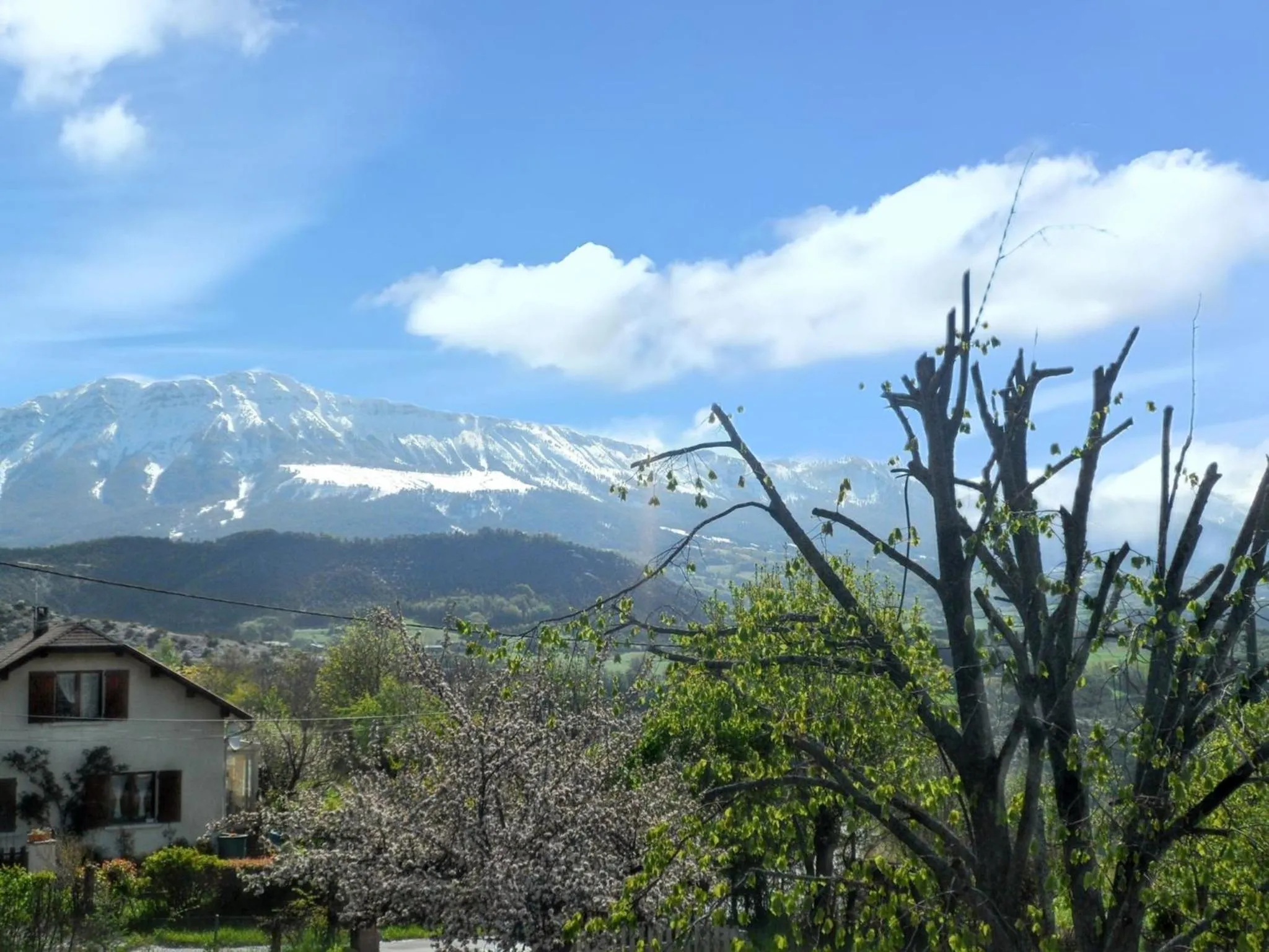 Mountain view in Appartement accueillant à Selonnet de 80 m² avec piscine partagée