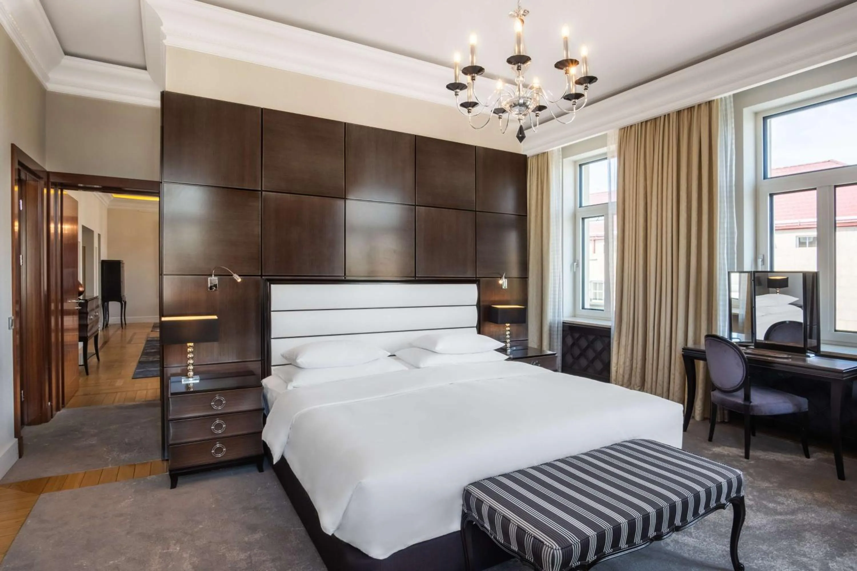 Bed in Grand Hotel Kempinski Vilnius