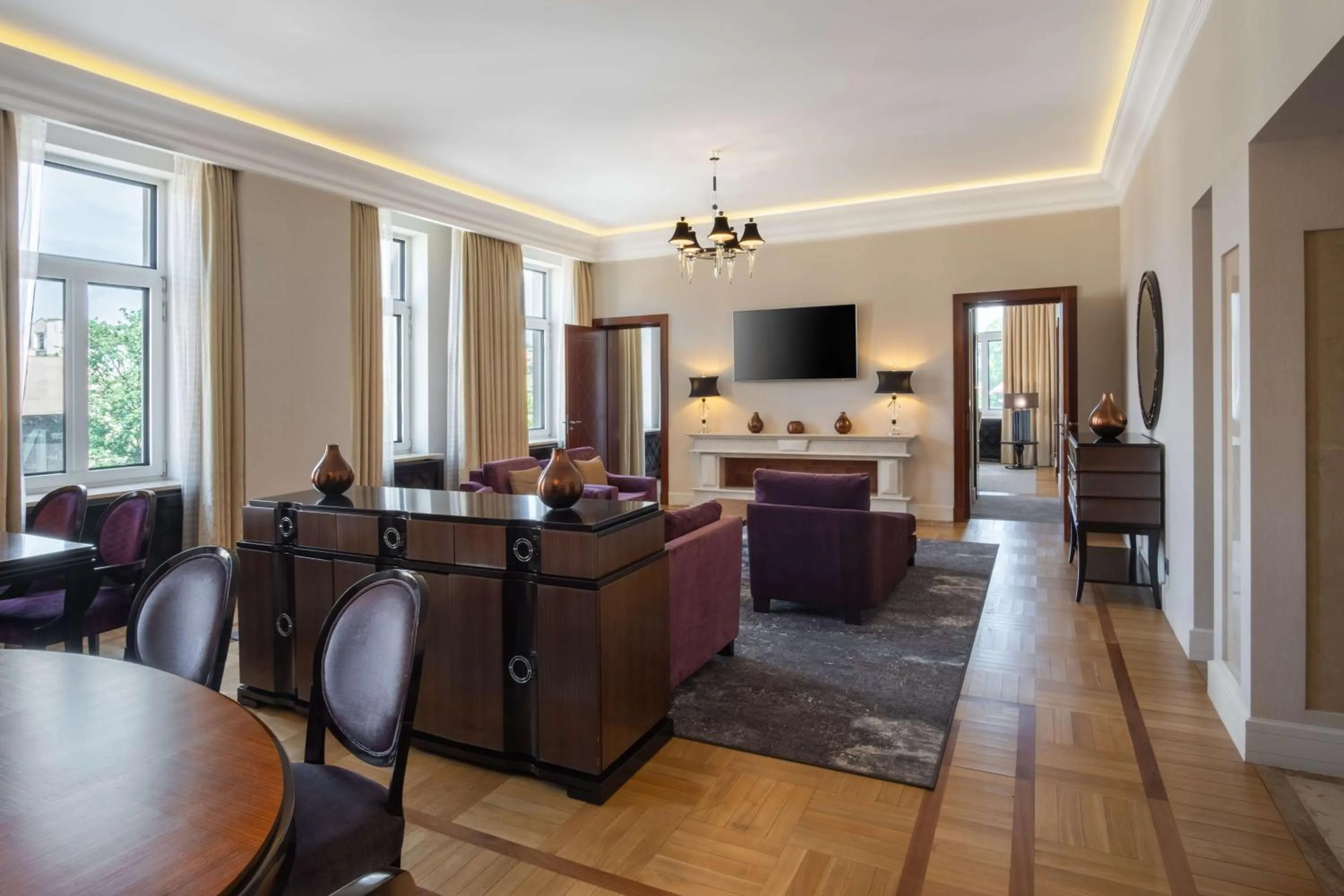 Living room in Grand Hotel Kempinski Vilnius