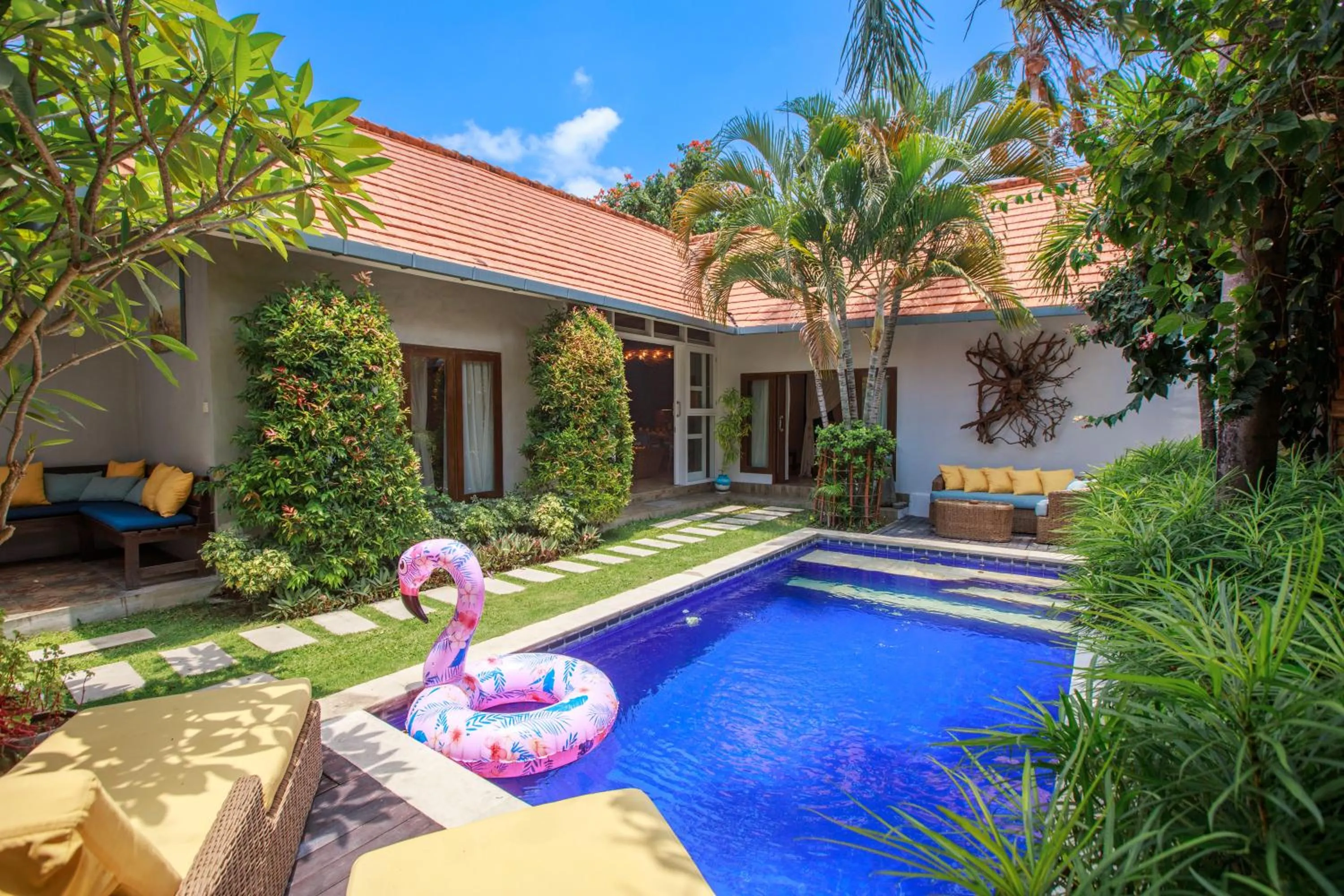 Garden view in Delight ART Villas