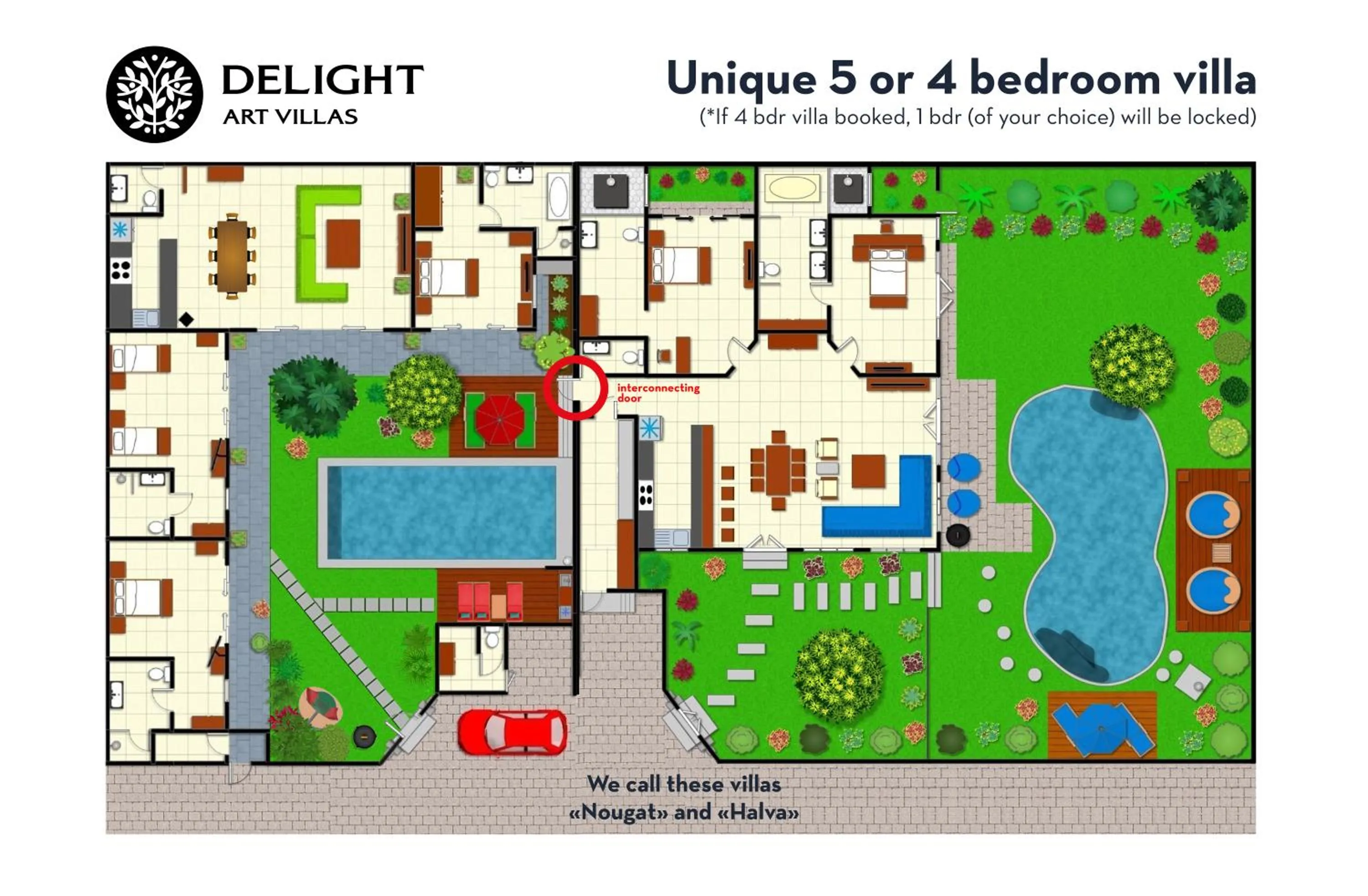 Floor plan in Delight ART Villas