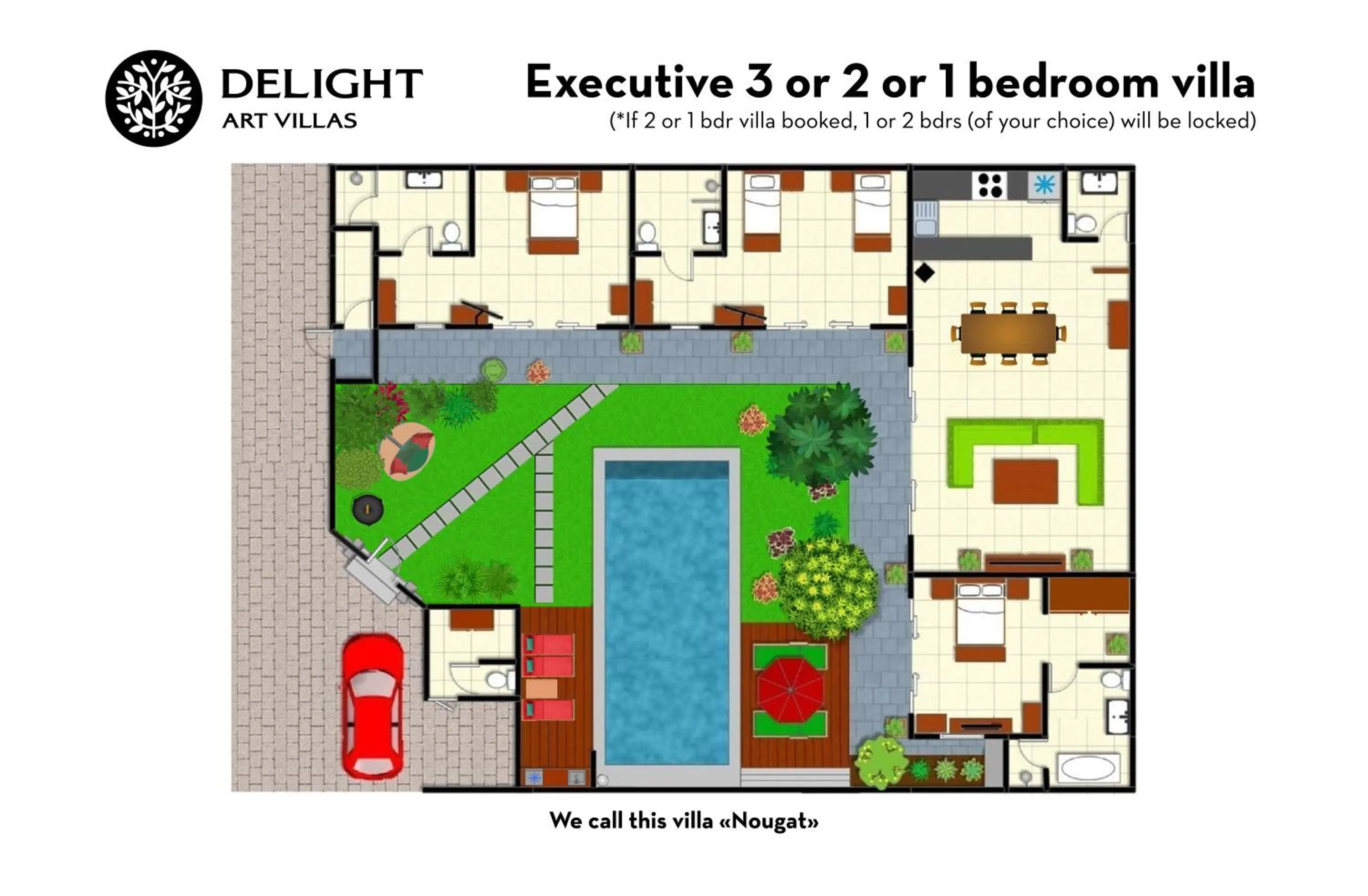 Floor plan in Delight ART Villas