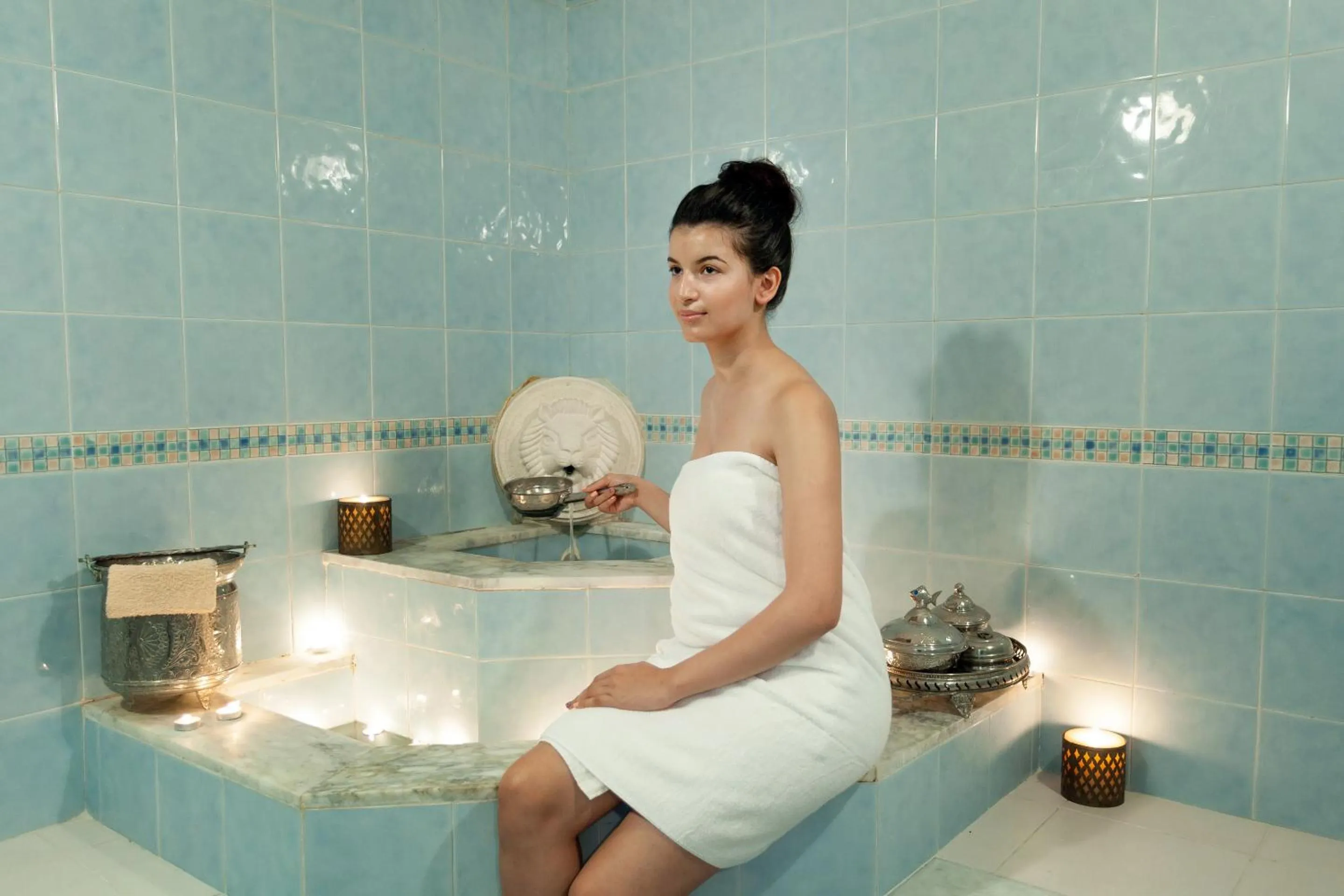 Steam room in El Mouradi Hammam Bourguiba