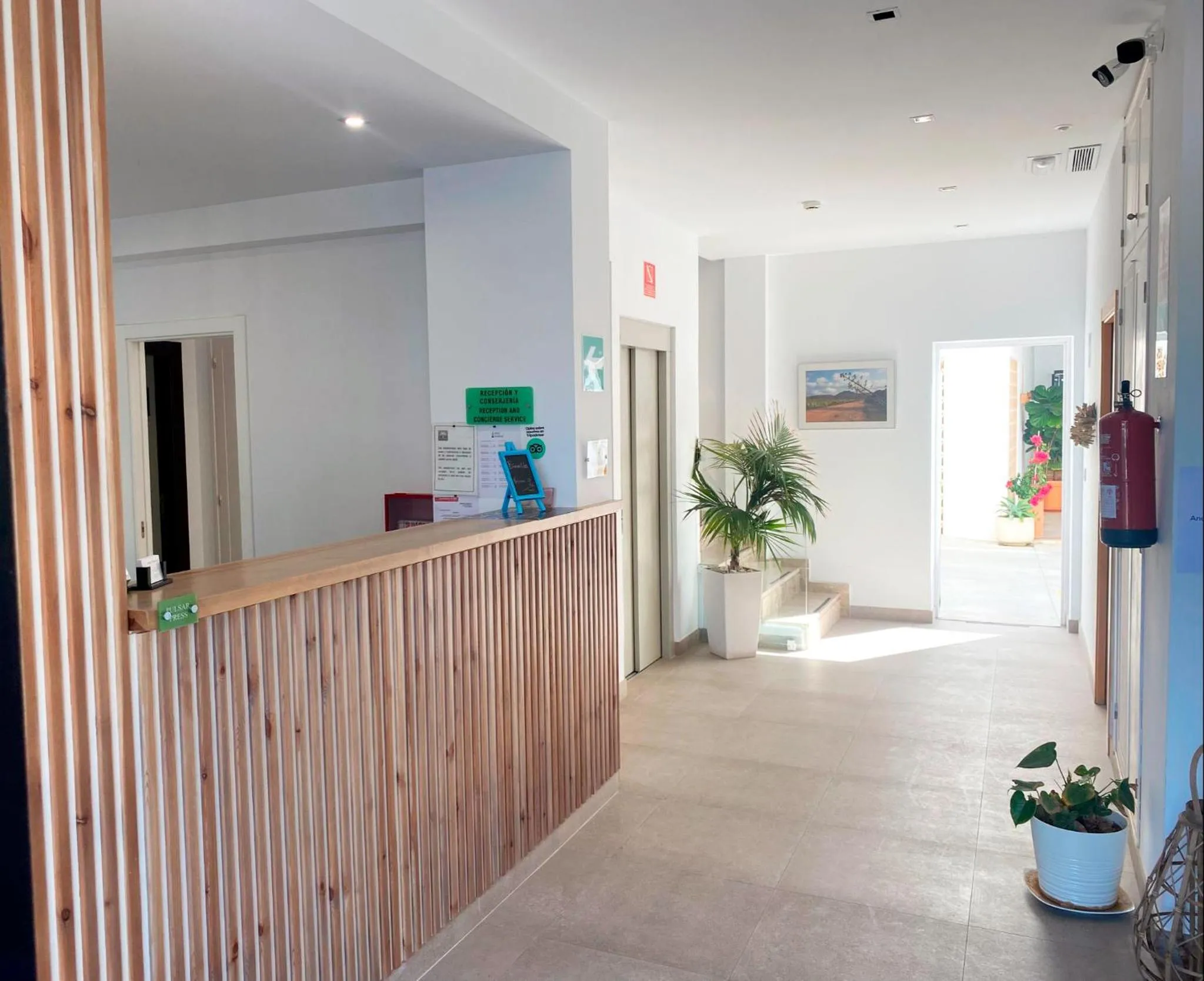 Lobby or reception in Hotel Senderos