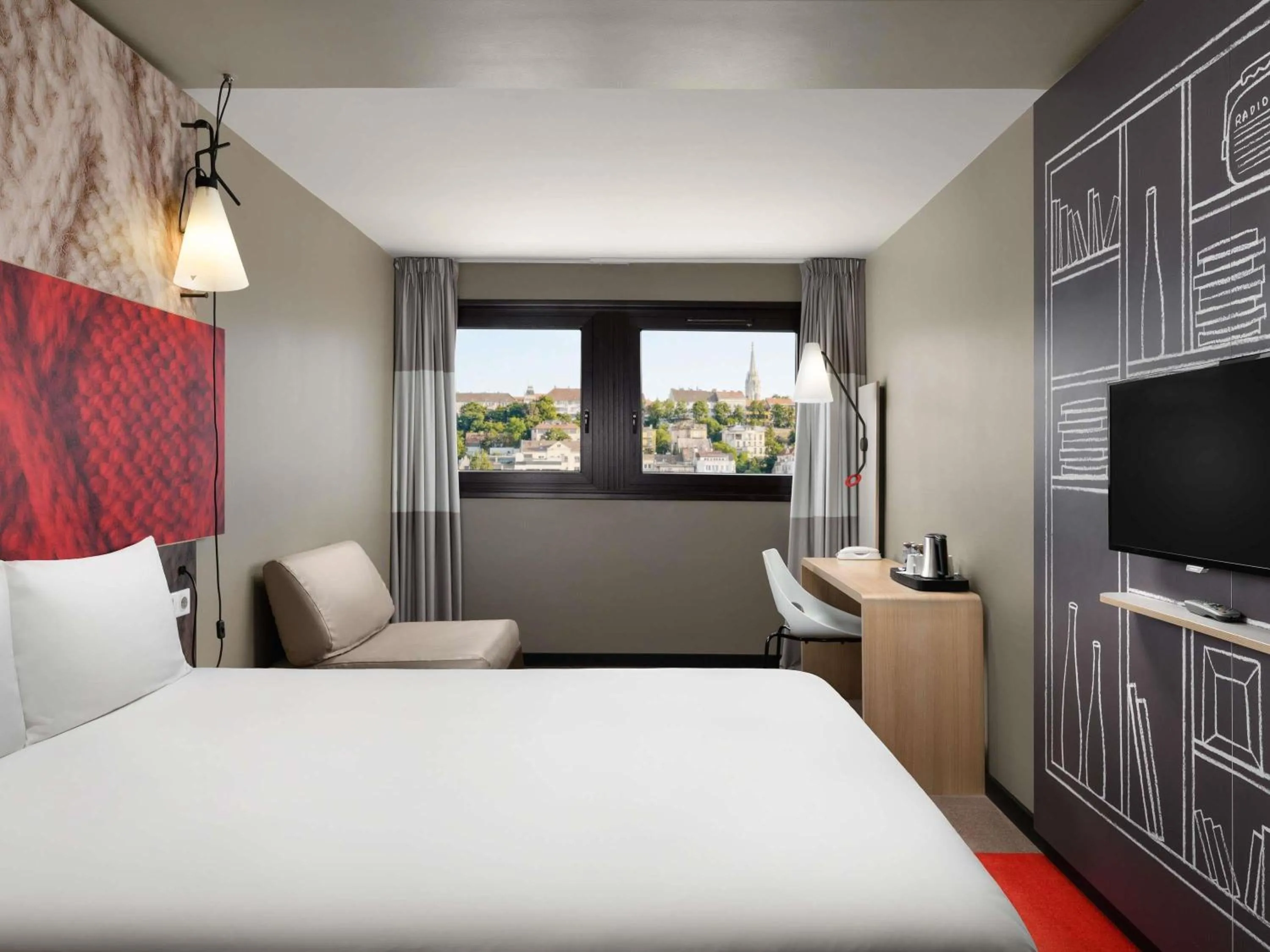 Bedroom, Bed in ibis Budapest Castle Hill