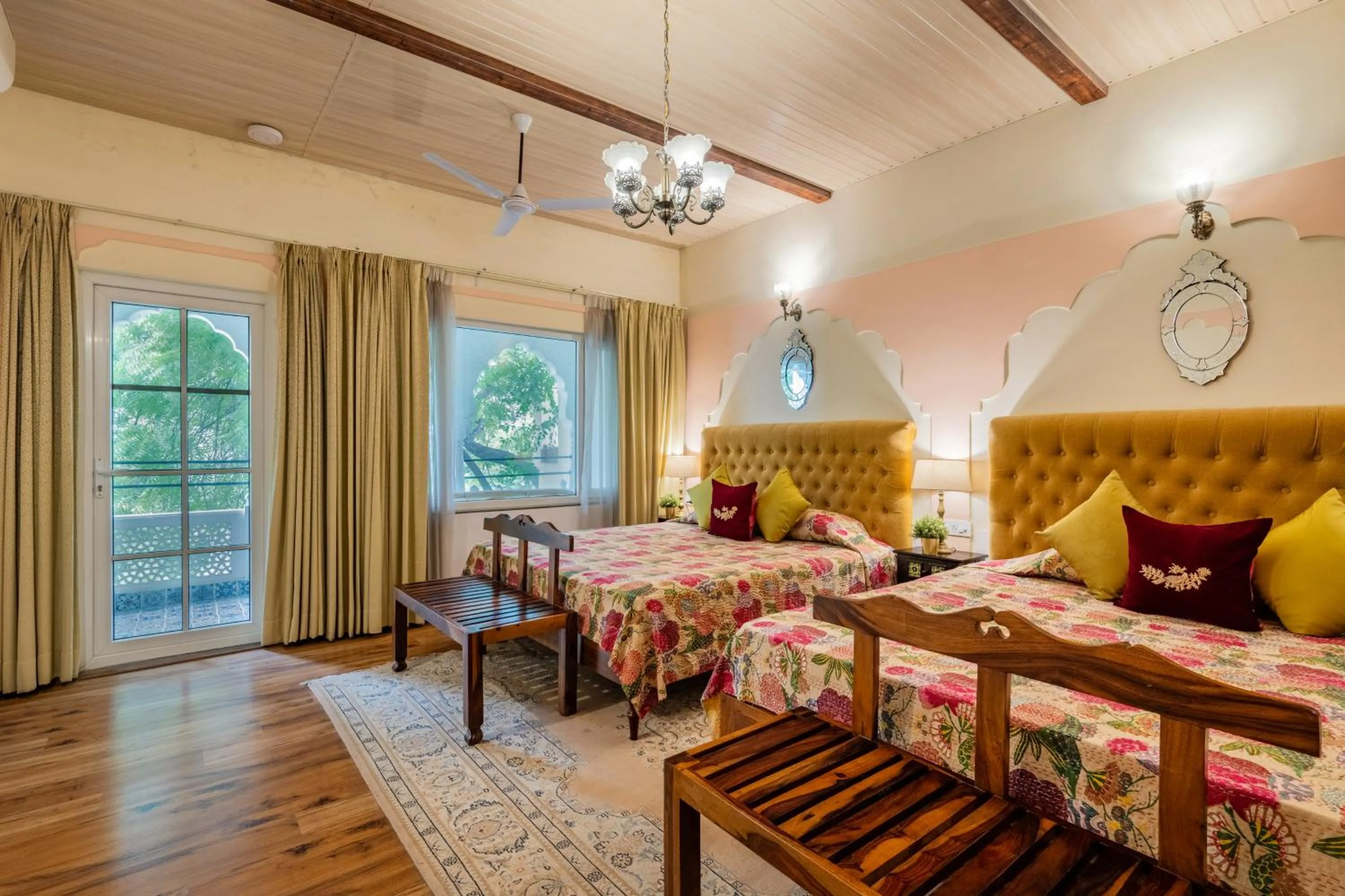 Bedroom, Bed in Dera Rawatsar - Heritage Hotel