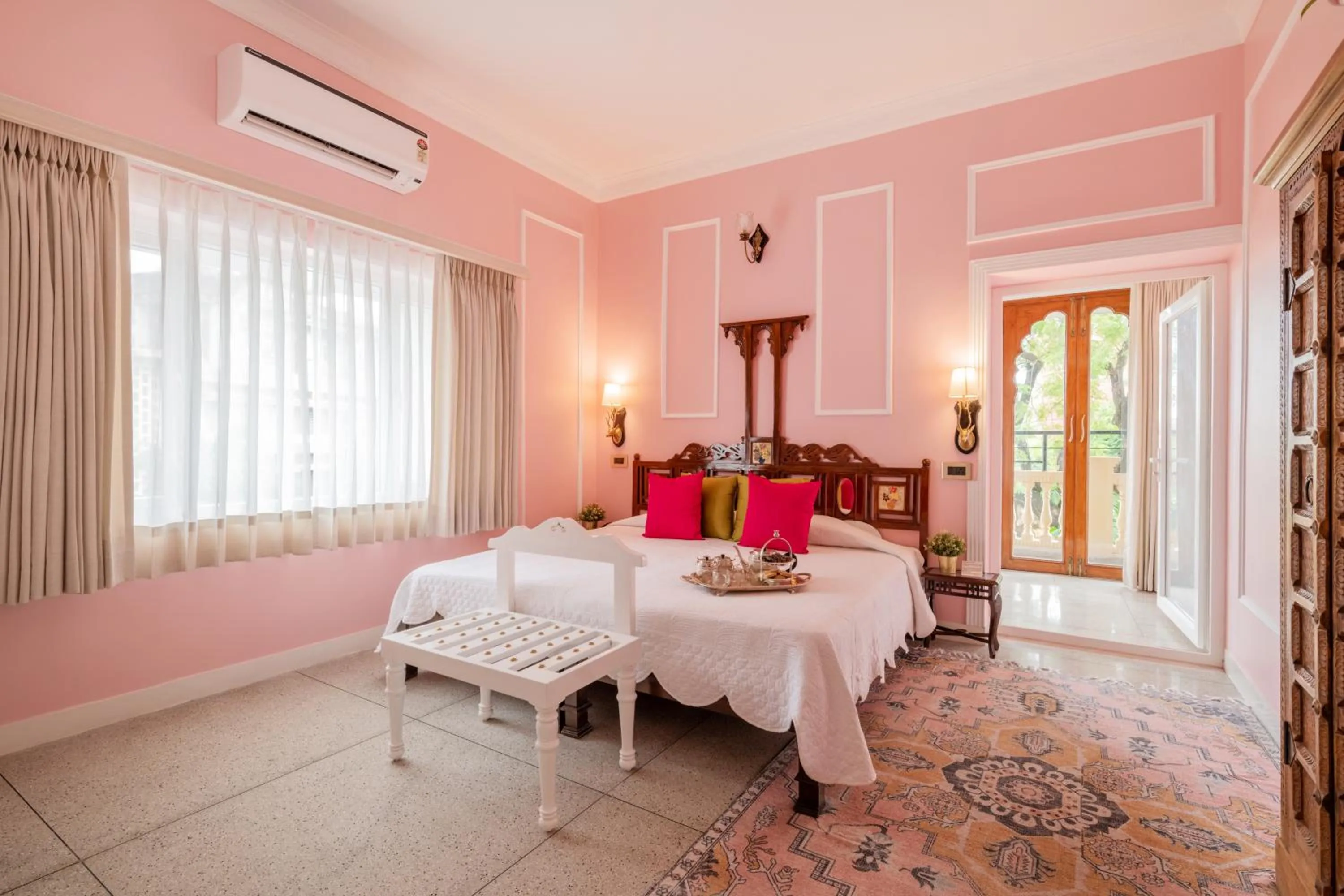 Bedroom, Bed in Dera Rawatsar - Heritage Hotel