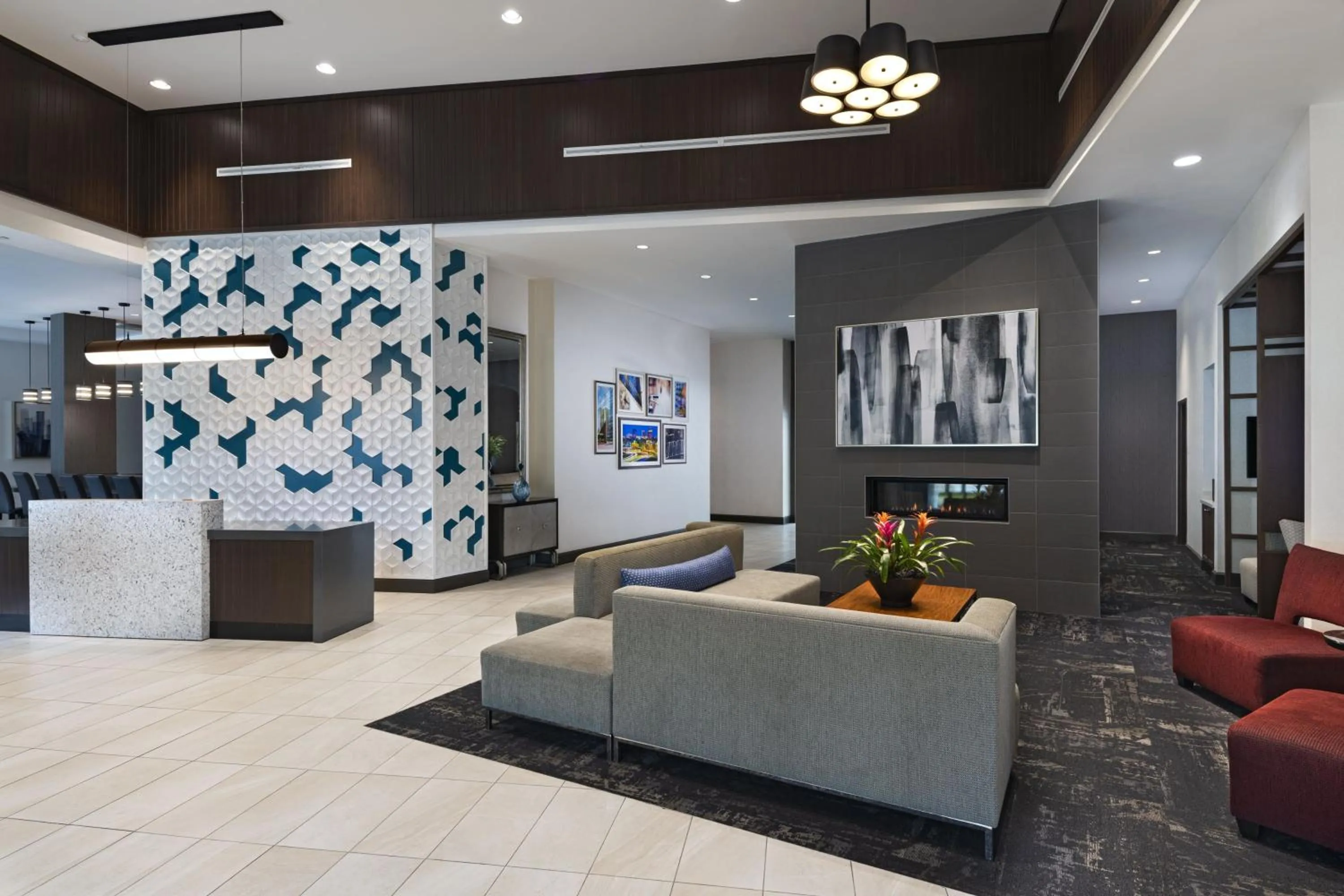 Lobby or reception in Hyatt Place Greensboro Downtown