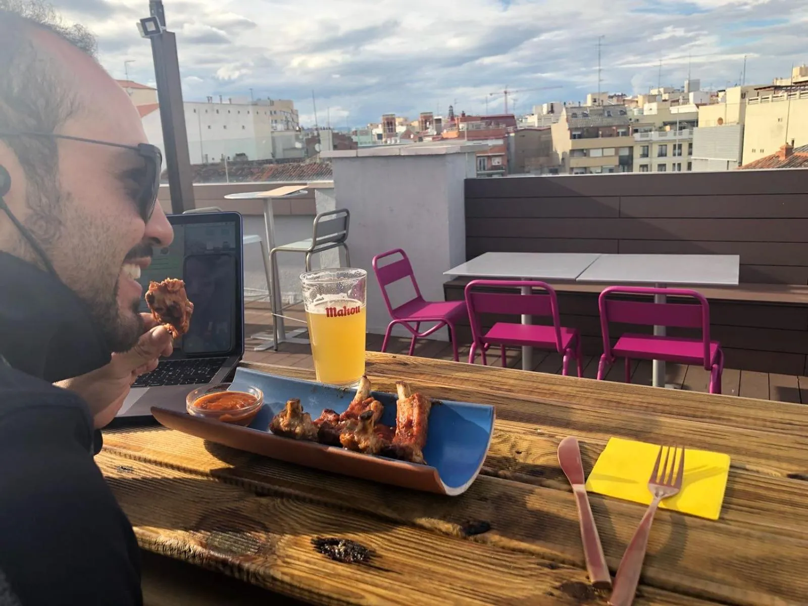 Balcony/Terrace in Safestay Madrid Central