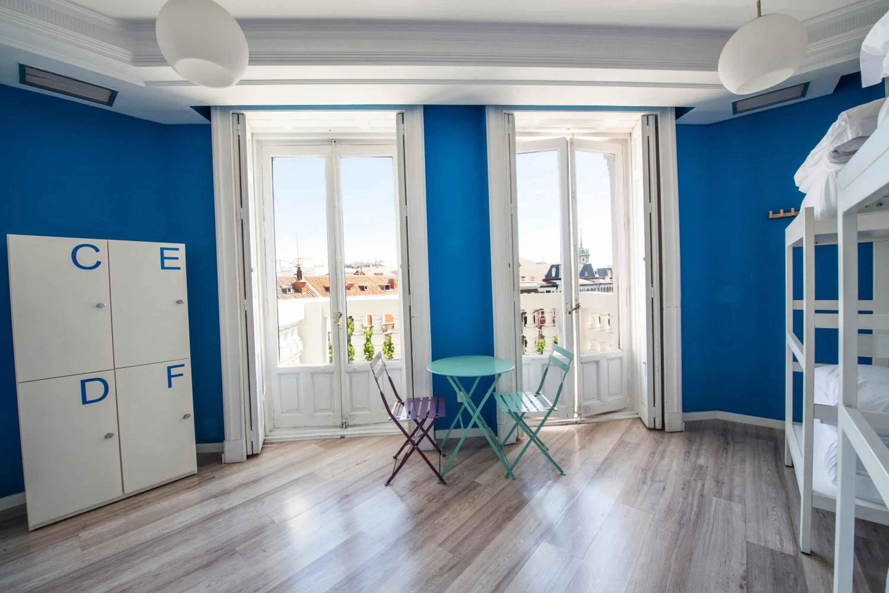 Balcony/Terrace, Bed in Safestay Madrid Central