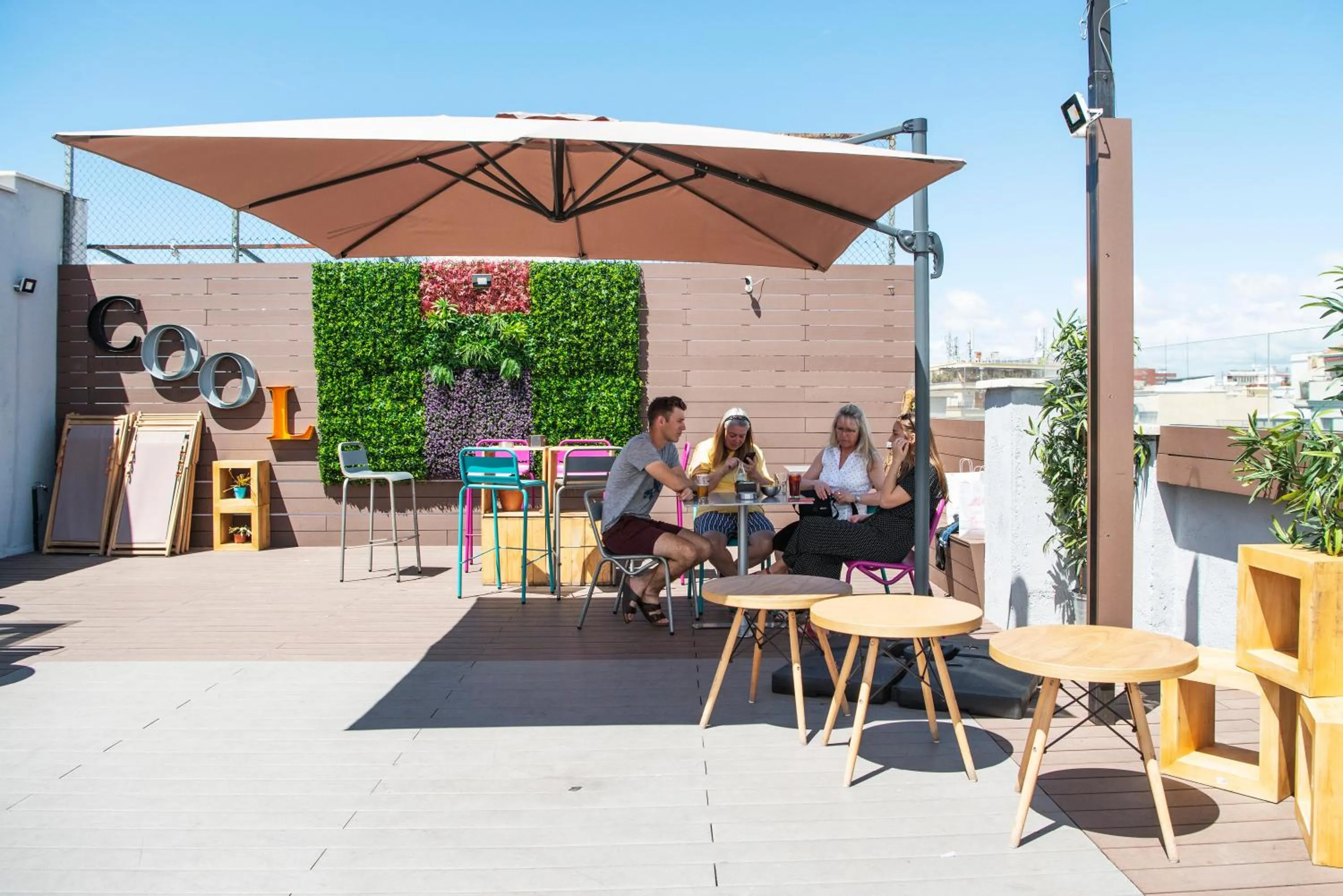 Balcony/Terrace in Safestay Madrid Central