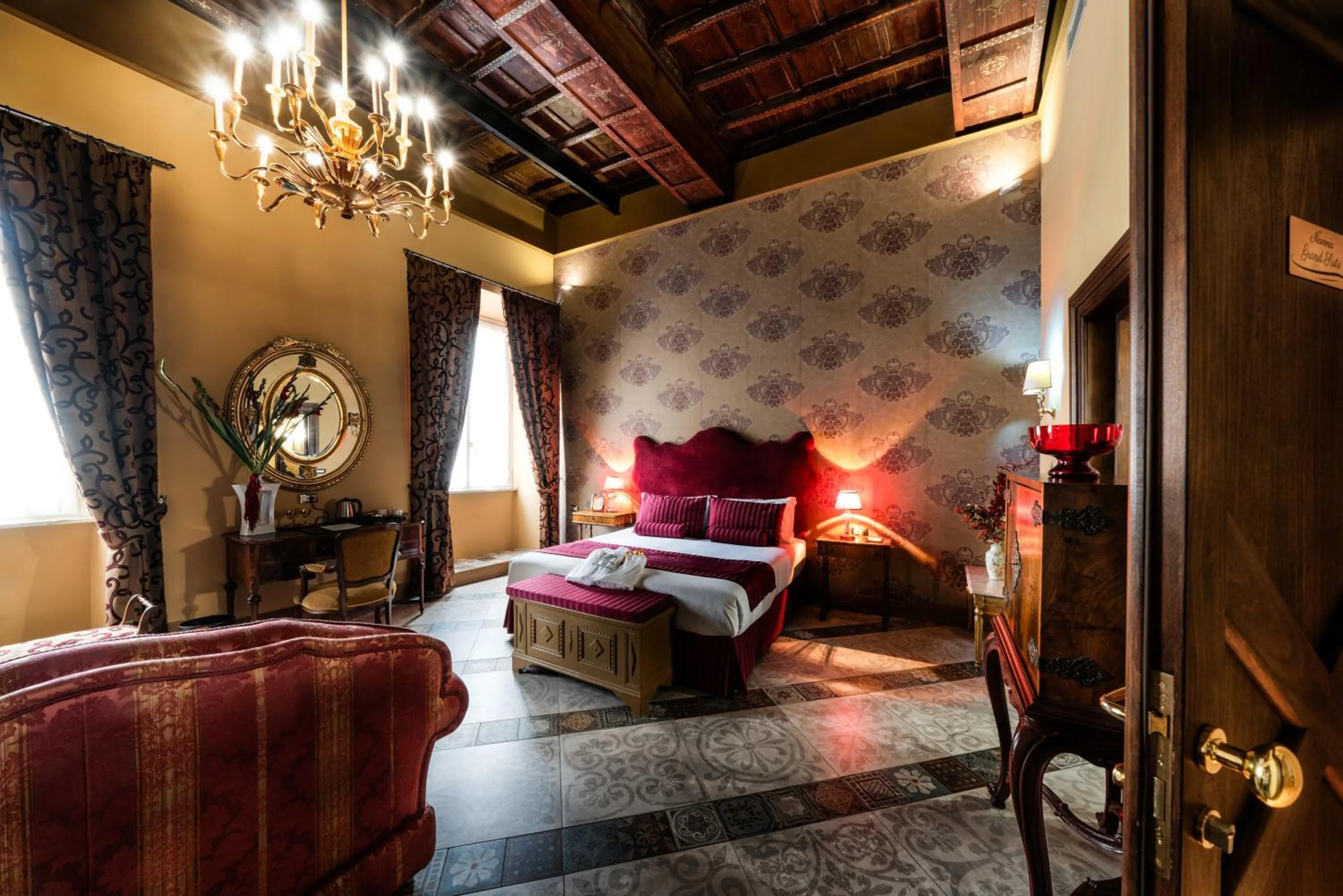 View (from property/room), Bed in Navona Grand Suite