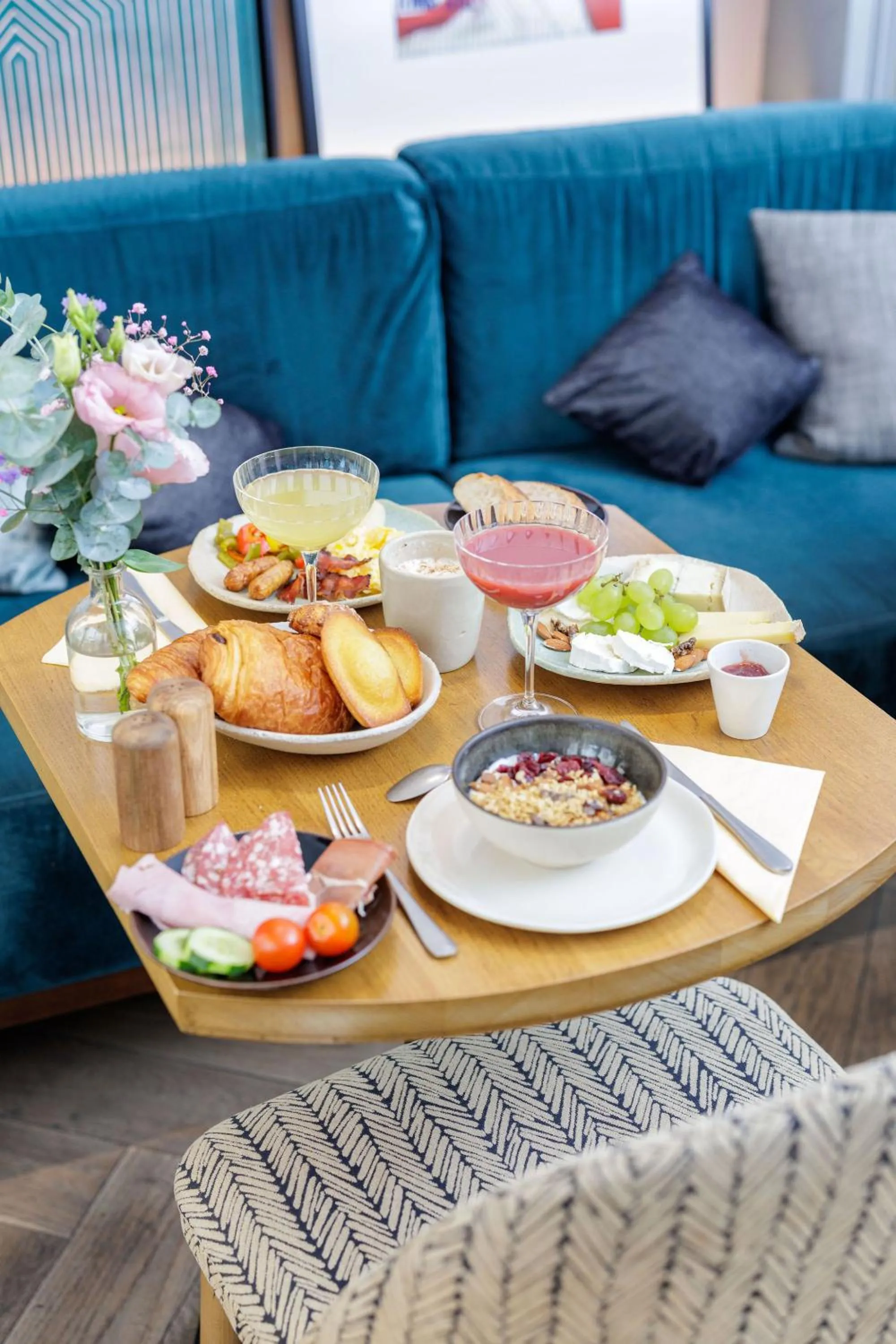 Continental breakfast in Maison ELLE Paris