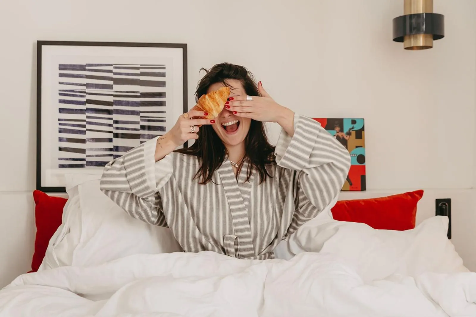Bedroom, Bed in Maison ELLE Paris