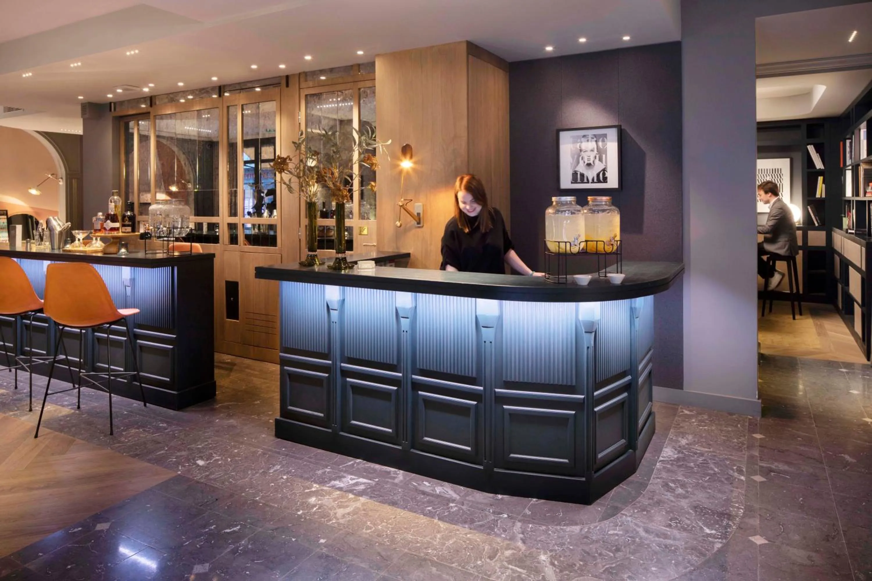 Lobby or reception in Hotel Flanelles Paris