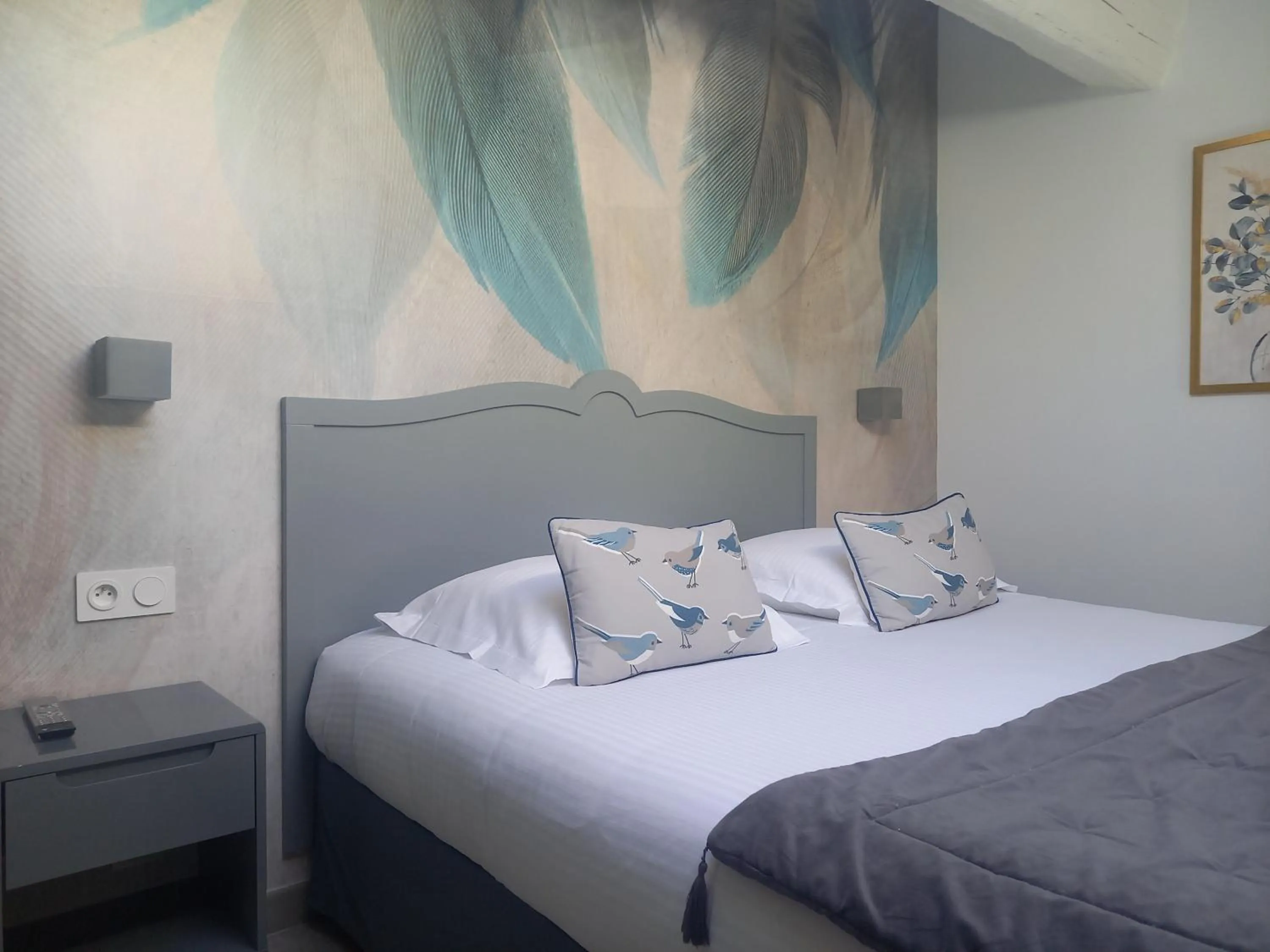 Bedroom, Bed in Hôtel Restaurant Notre Dame