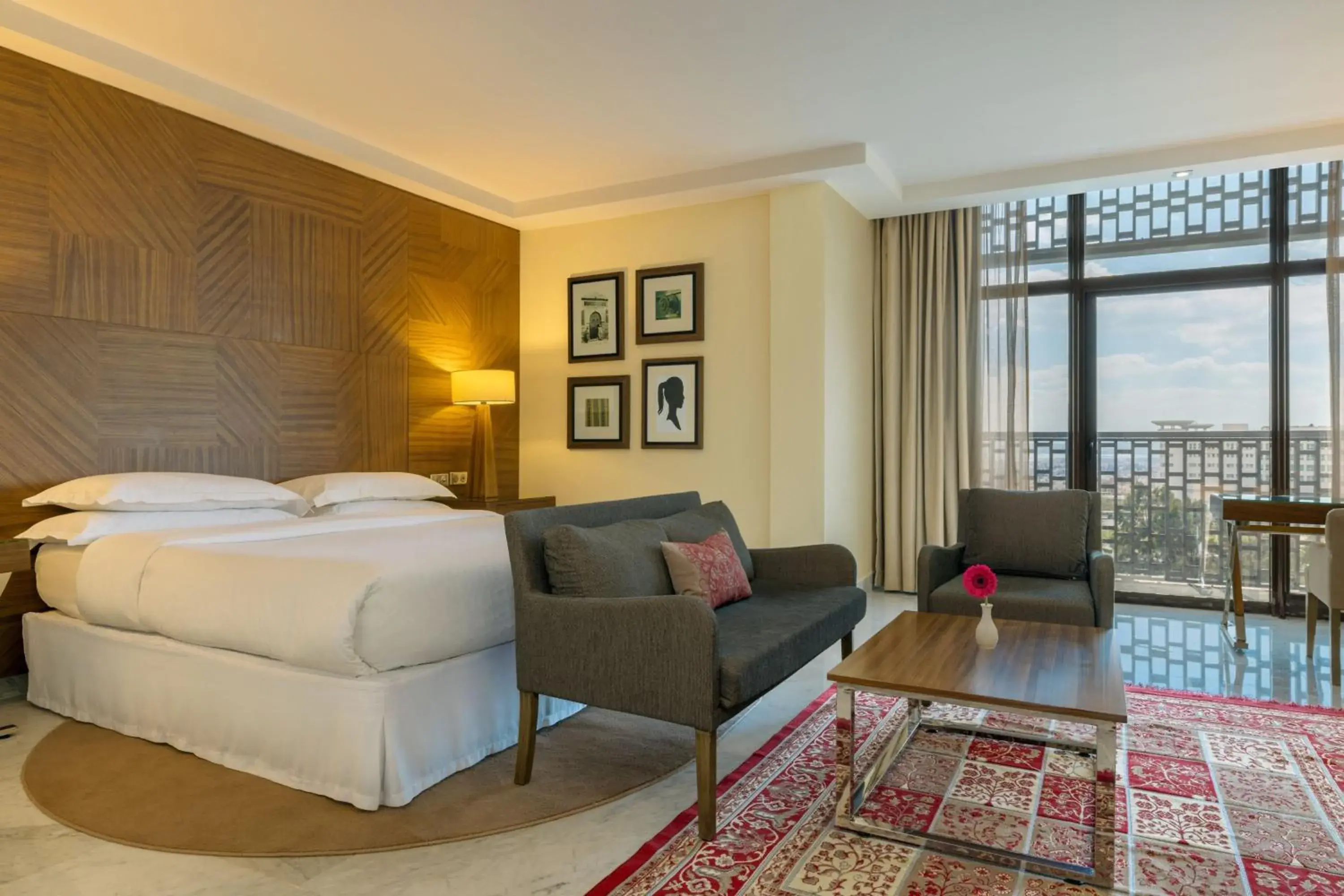 Junior King Suite with Balcony and Ocean View in Sheraton Tunis Hotel Junior King Suite with Balcony and Ocean View in Sheraton Tunis Hotel