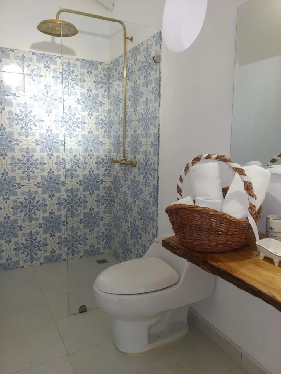 Shower in Hotel Casa Boutique Villa de Leyva