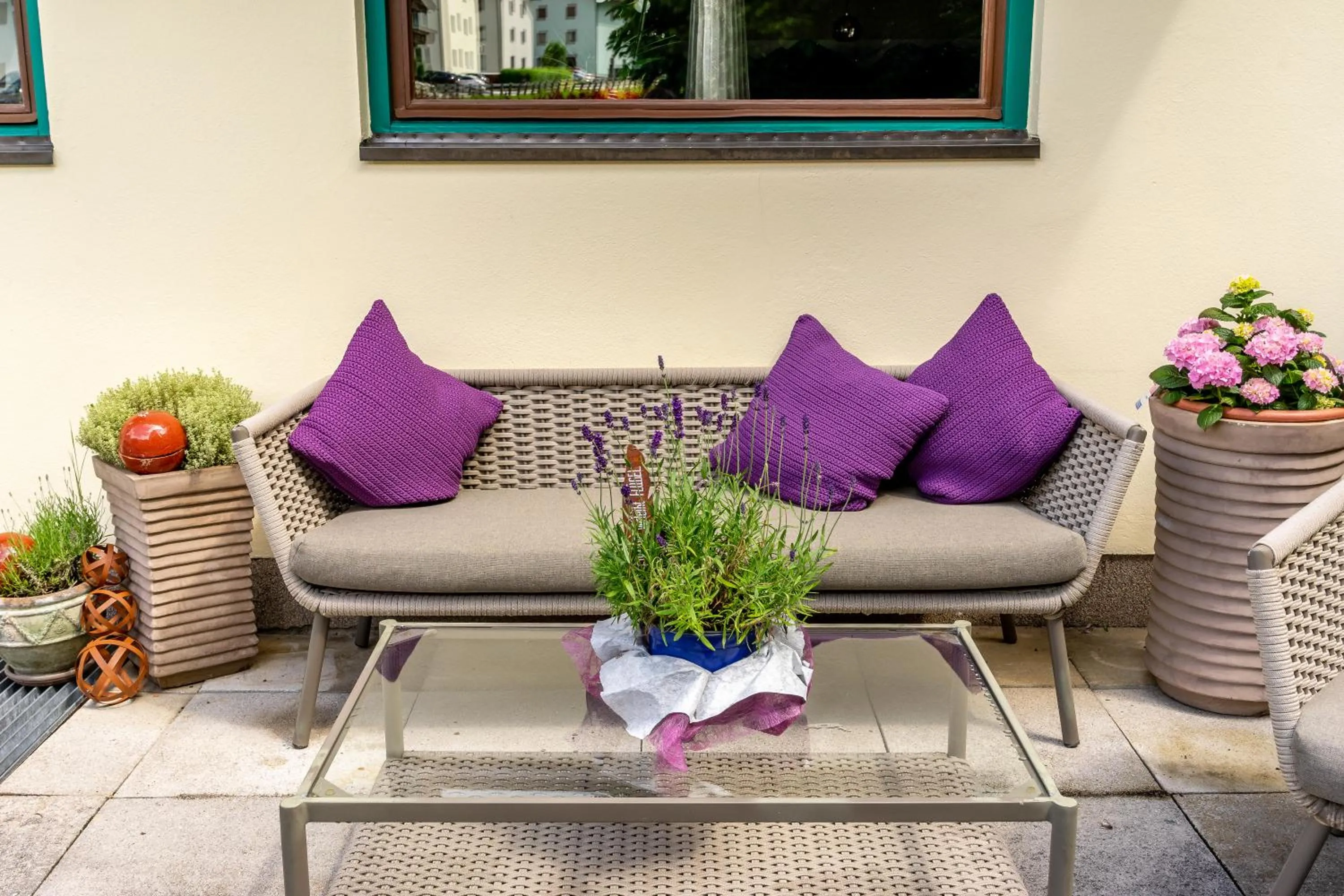 Garden in Gästehaus Hornegger