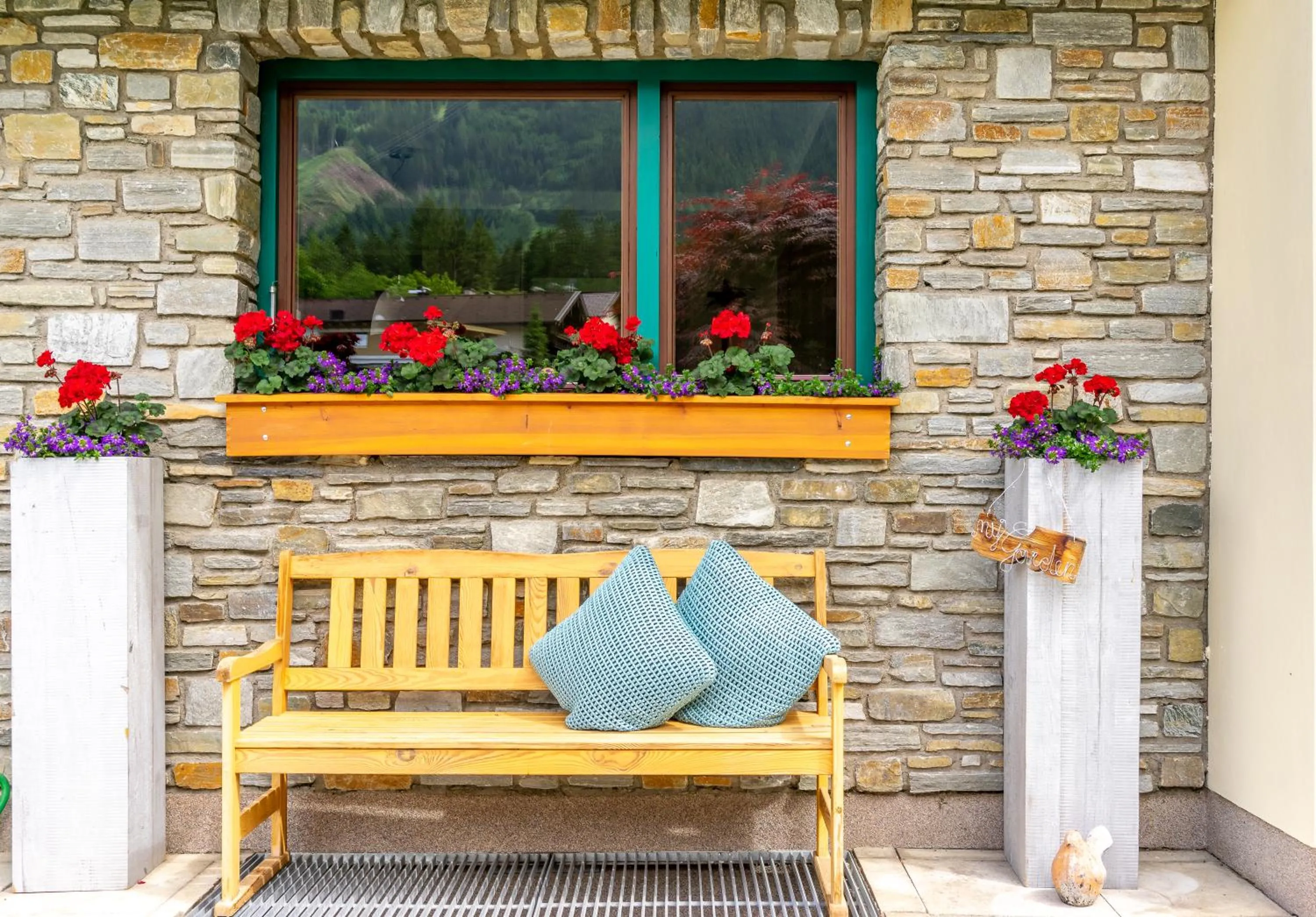 Patio in Gästehaus Hornegger