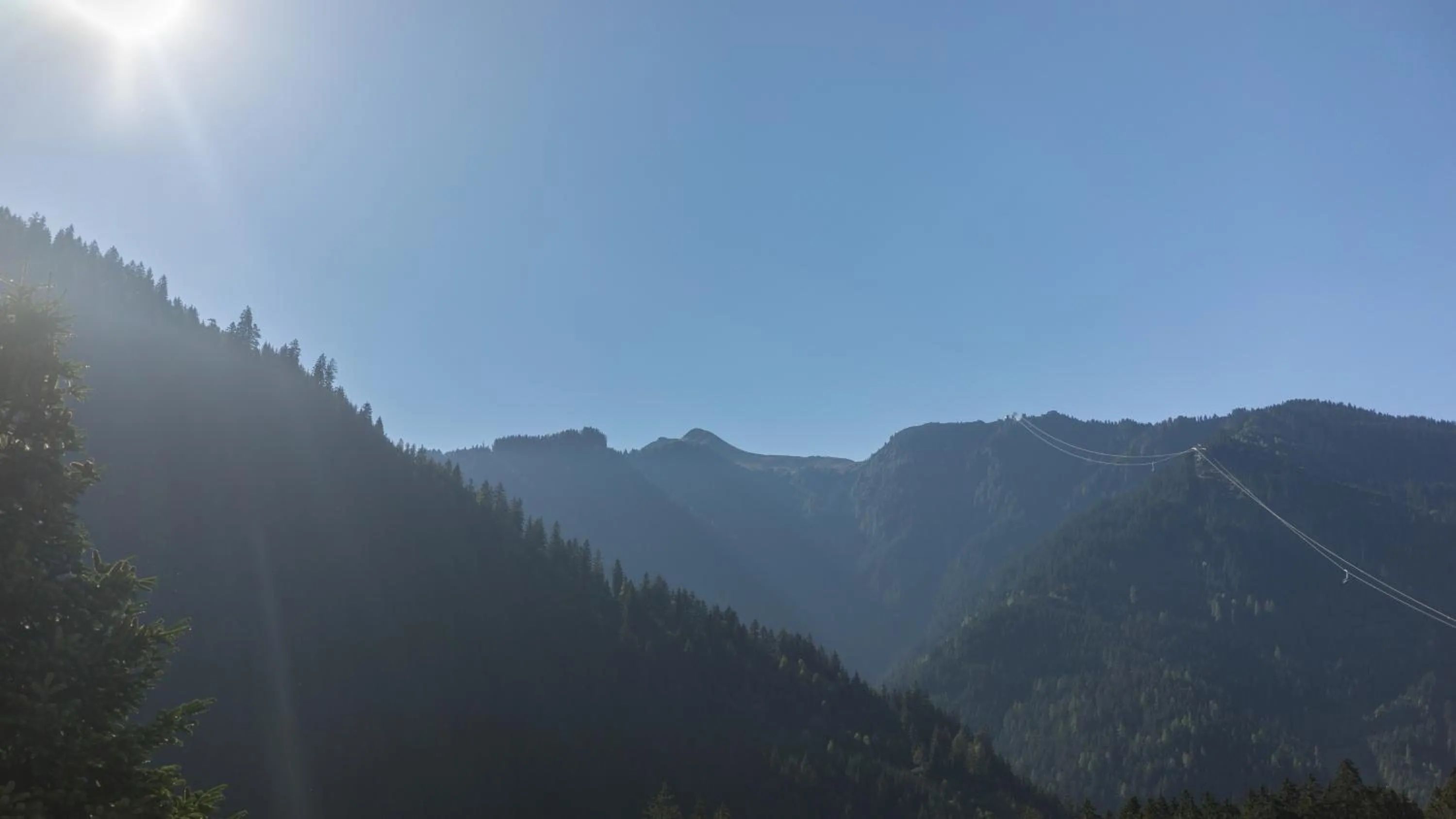 Mountain view in Gästehaus Hornegger
