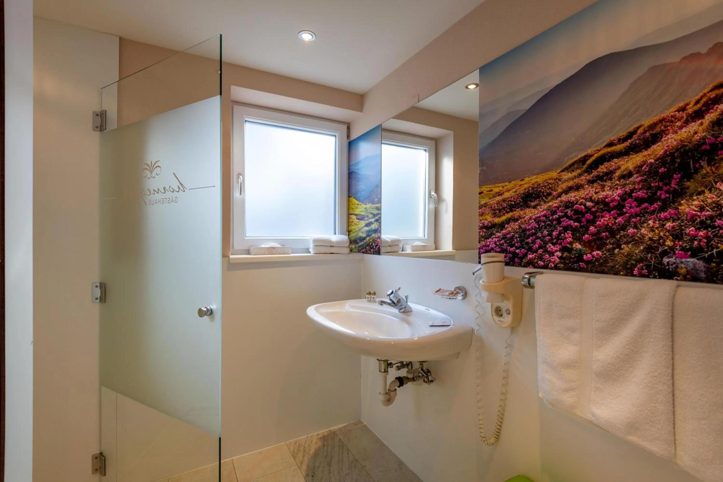 Bathroom in Gästehaus Hornegger