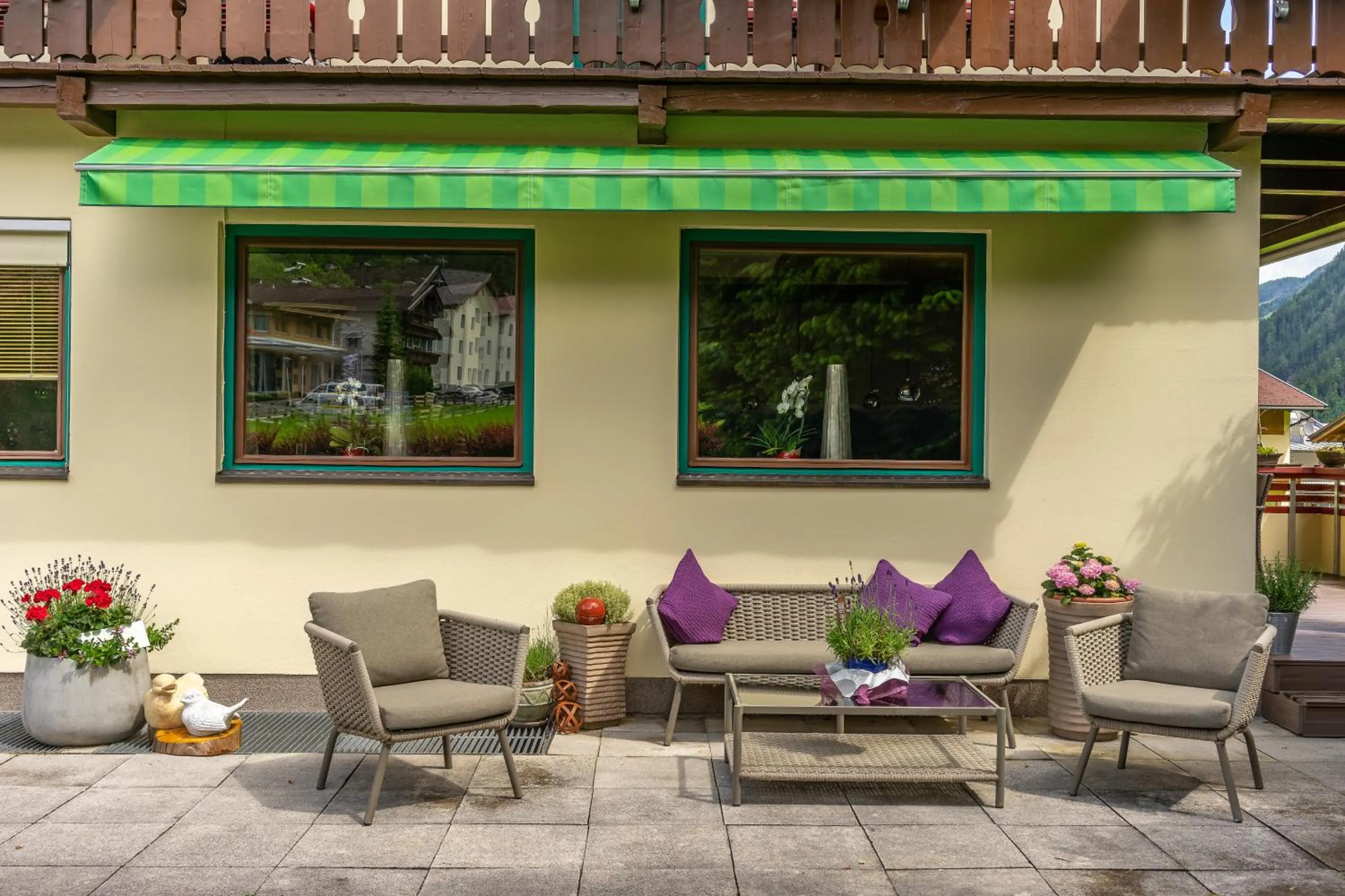 Patio in Gästehaus Hornegger