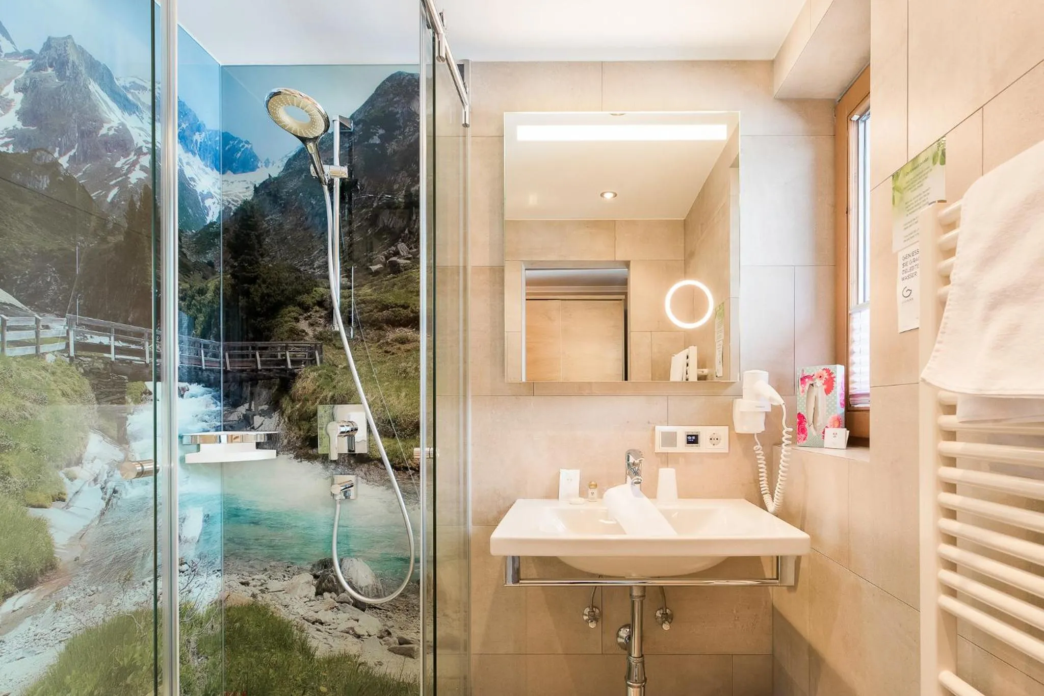 Bathroom in Gästehaus Hornegger